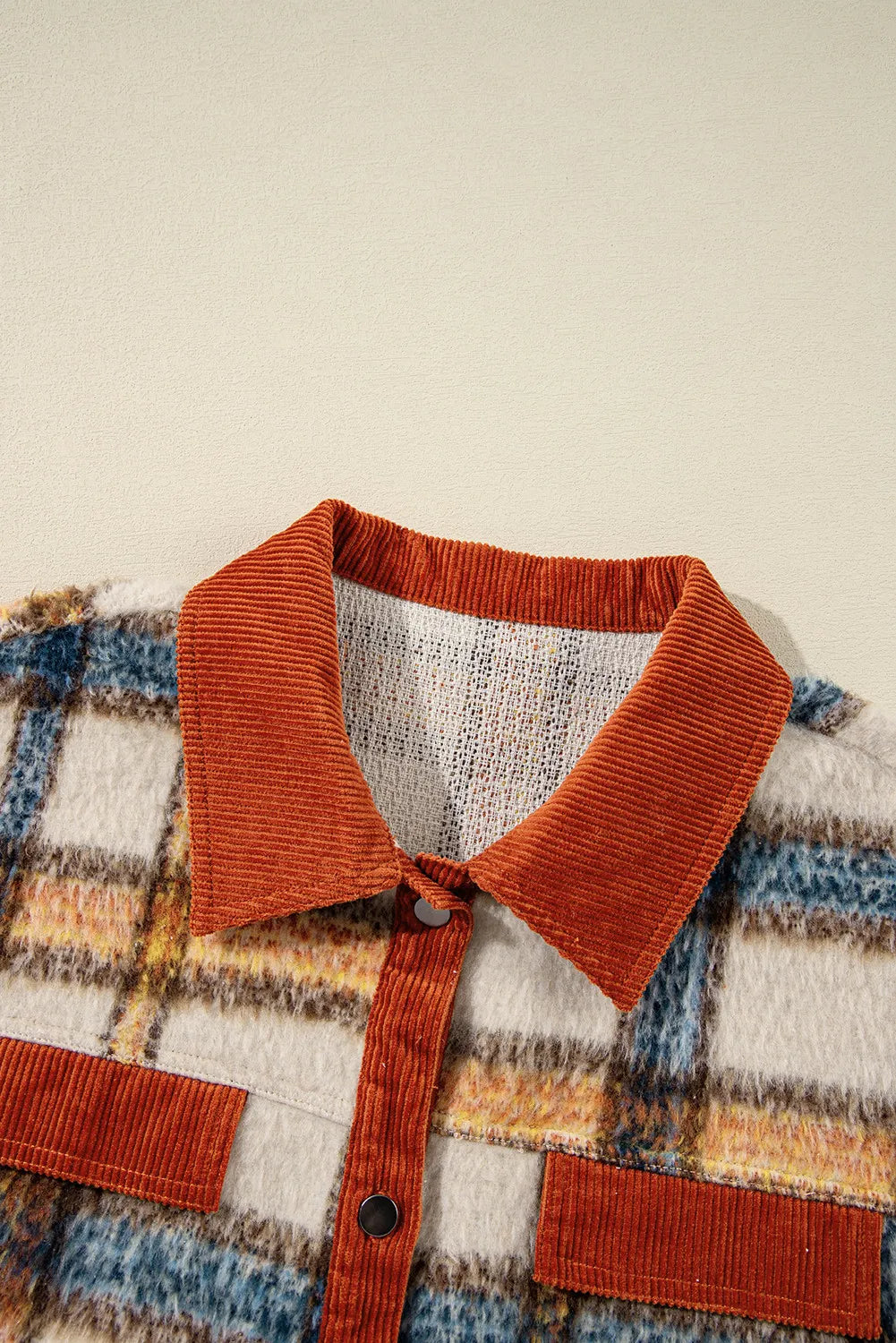 Stylish Plus Size Plaid Button Down Jacket for Women - Casual & Office Wear - Perfect for Fall Layering and Outdoor Activities
