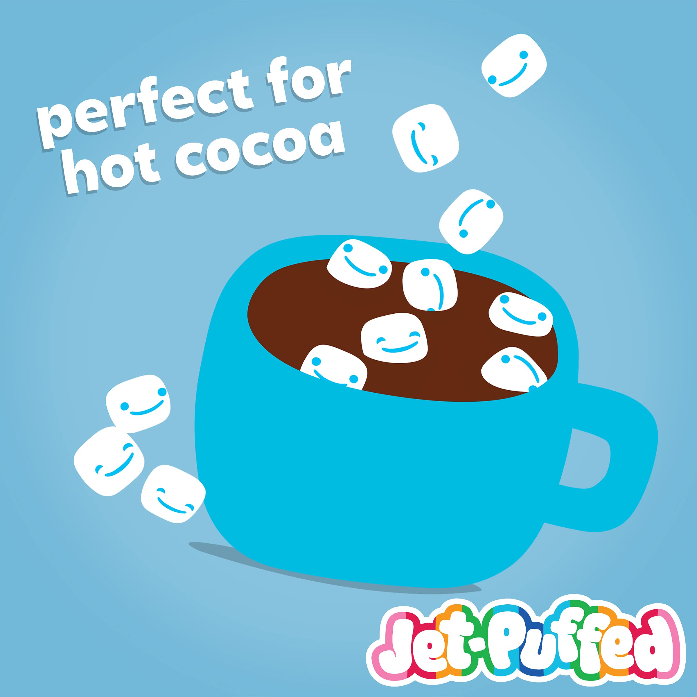 Jet-Puffed Mini Marshmallows 7 oz (4 Pack) - Resealable Bags for Hot Chocolate, Baking & Campfire S'mores - Perfect for Desserts, Snacks & Party Treats