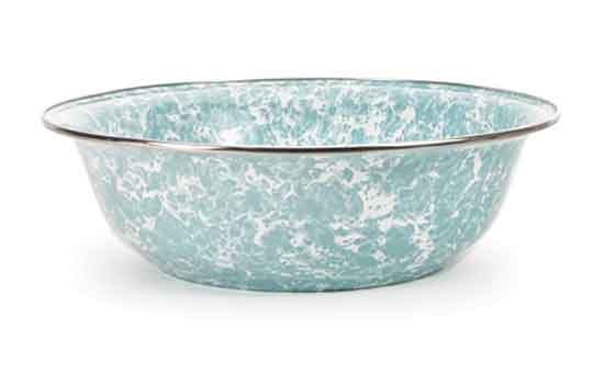 Beautiful Sea Glass Swirl 4 Quart Serving Bowl - Perfect for Salads, Pasta & Entertaining | Elegant Kitchenware for Home Dining & Party Serving