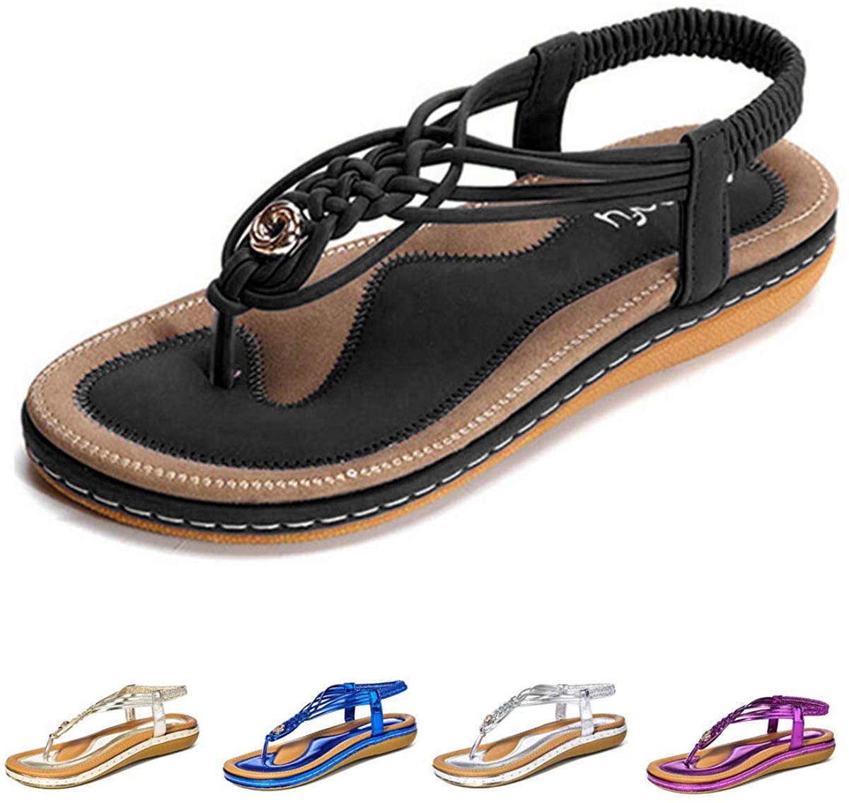 Gracosy Women's Comfortable Flats - Lightweight Slip-On Shoes for Casual Wear, Office & Travel