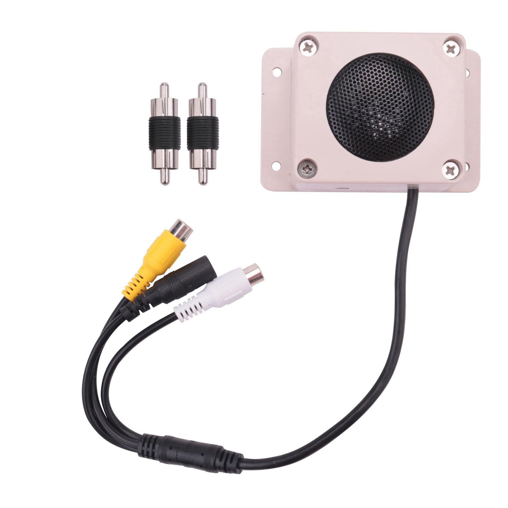 3X Waterproof Microphone Speaker for IP Security Cameras - Two-Way Audio Recording & Intercom System - Ideal for Home Surveillance, Baby Monitoring, and Outdoor Security