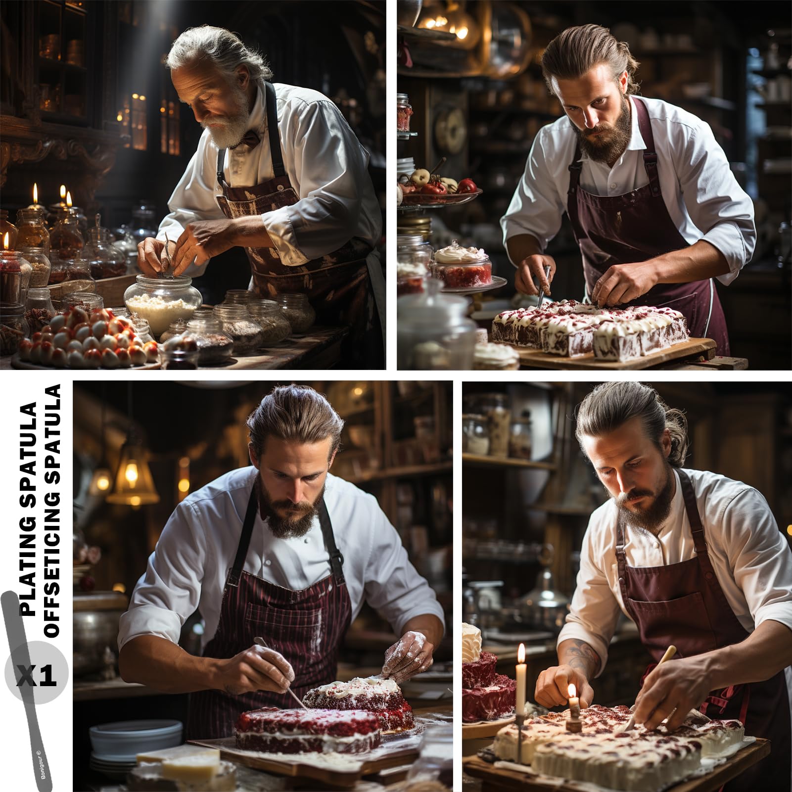 11-Piece Professional Chef Plating Tools Kit - Stainless Steel Culinary Utensils for Modernist Cuisine & Food Art - Perfect for Restaurant Chefs, Home Cooks & Food Styling