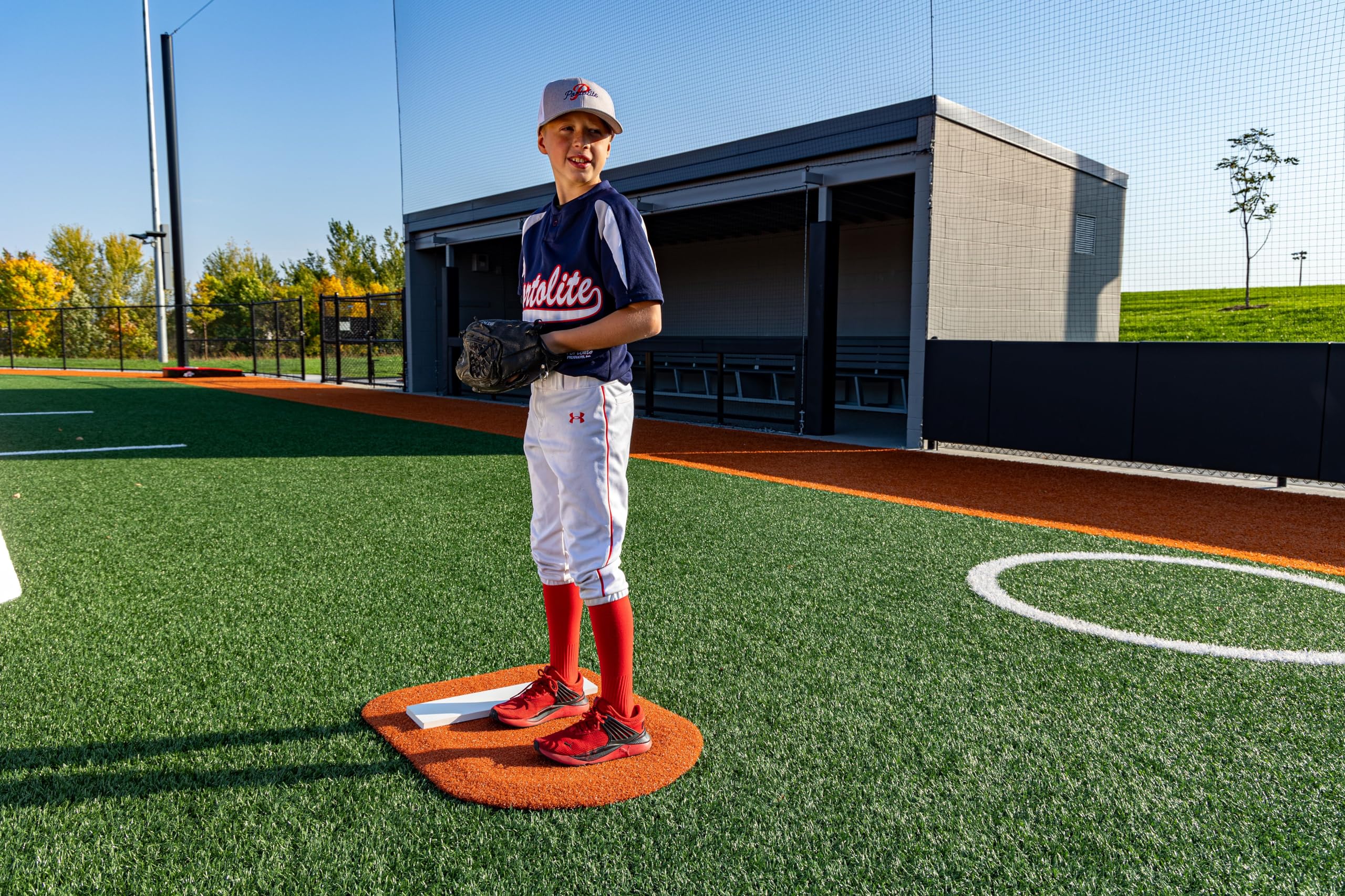 Premium Short Spiked Baseball Pitching Mat - Non-Slip One-Piece Training Mat for Pitchers | Perfect for Indoor/Outdoor Practice, Bullpen Sessions & Pitching Drills