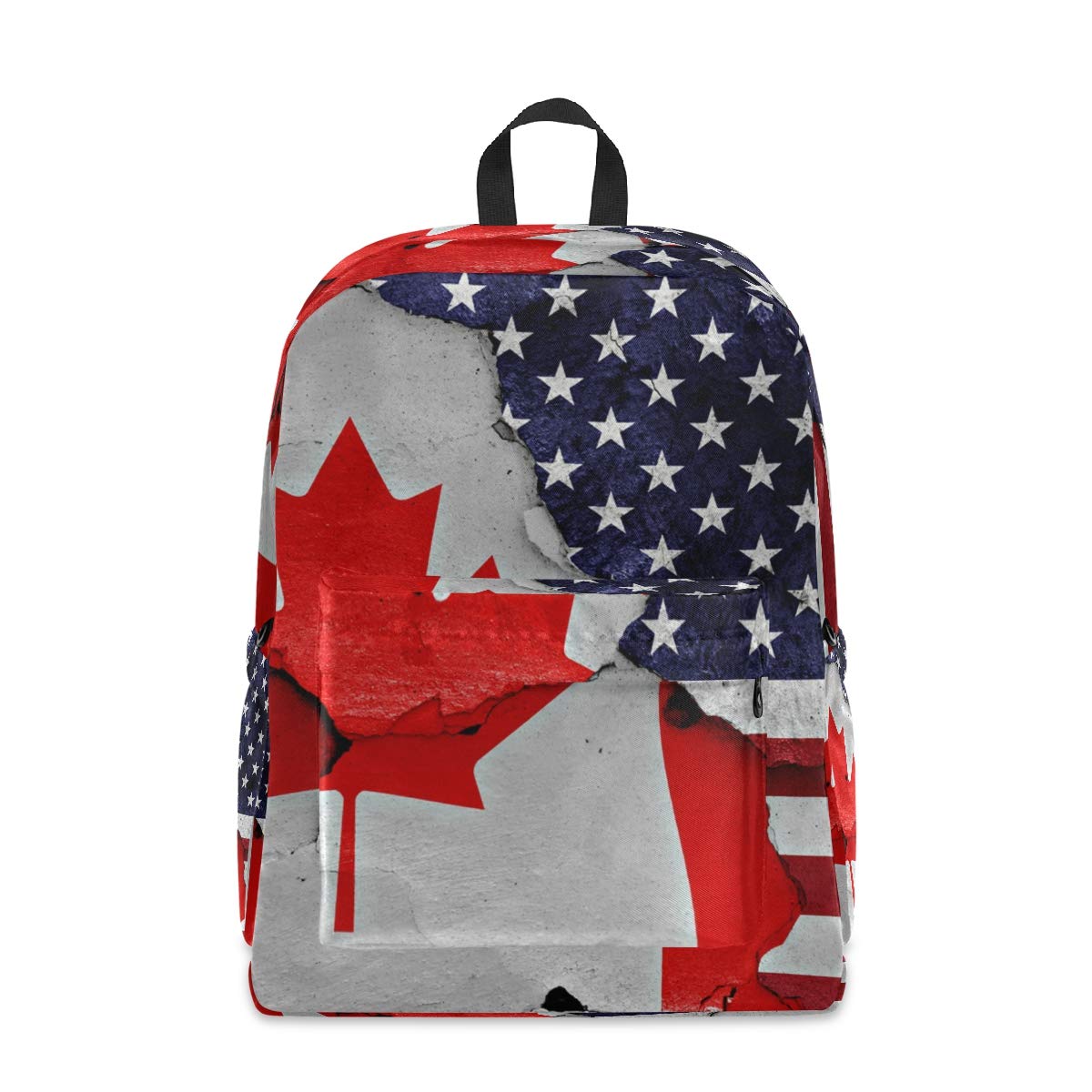 Anti-Theft Water Resistant Backpack for Men & Women - Maple Leaf Design USA Canada Travel Bag, College Bookbag, School Backpack - Perfect for Commuting, Hiking & Daily Use