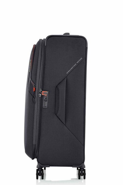American Tourister Applite 5.0 82/31 Expandable Luggage - Lightweight Durable Suitcase with Spinner Wheels, Grey - Perfect for Business Travel & Weekend Getaways