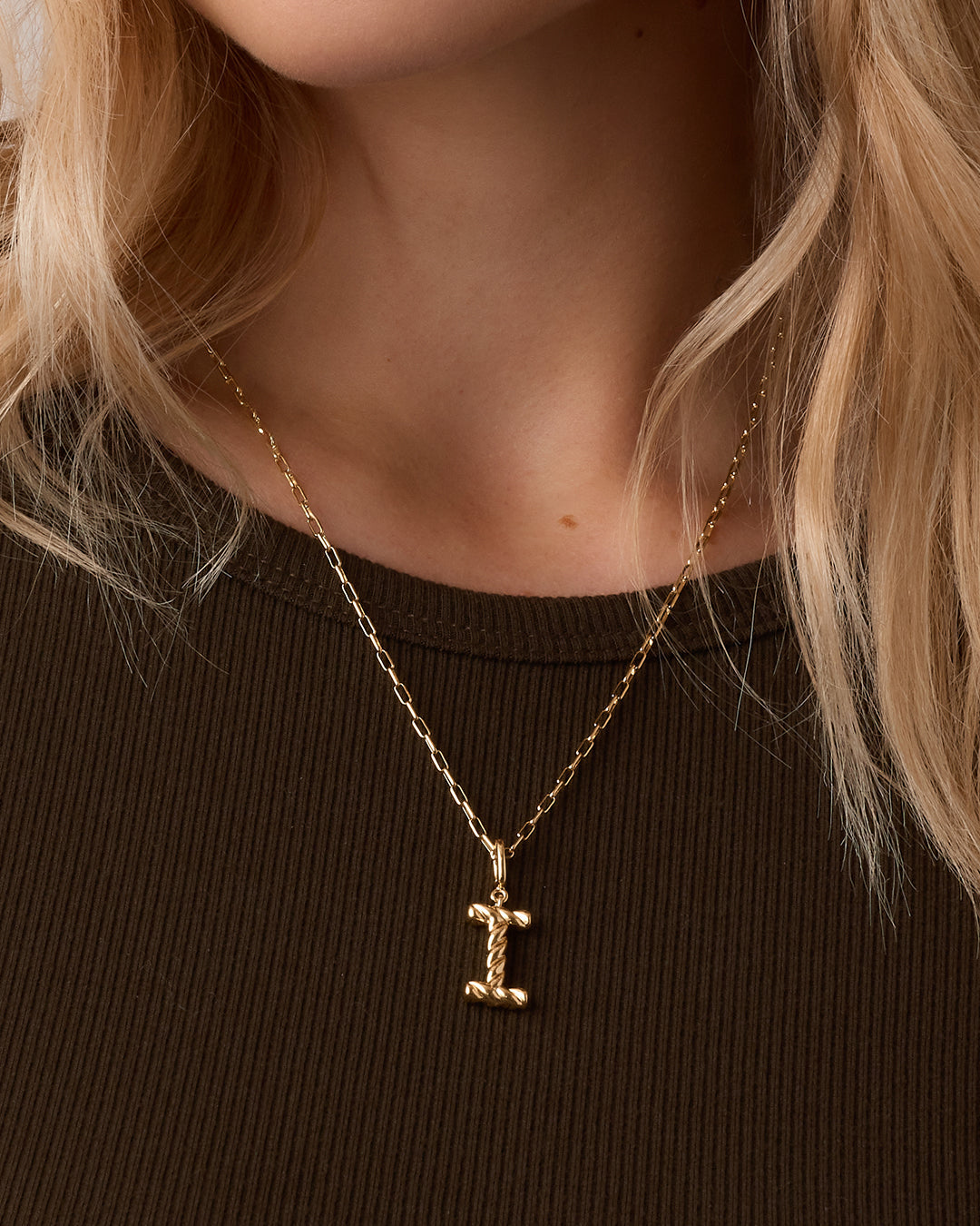 Alphabet Statement Charm Necklace for Women - Crew Letter Pendant Jewelry - Perfect for Layering, Gifts & Everyday Wear