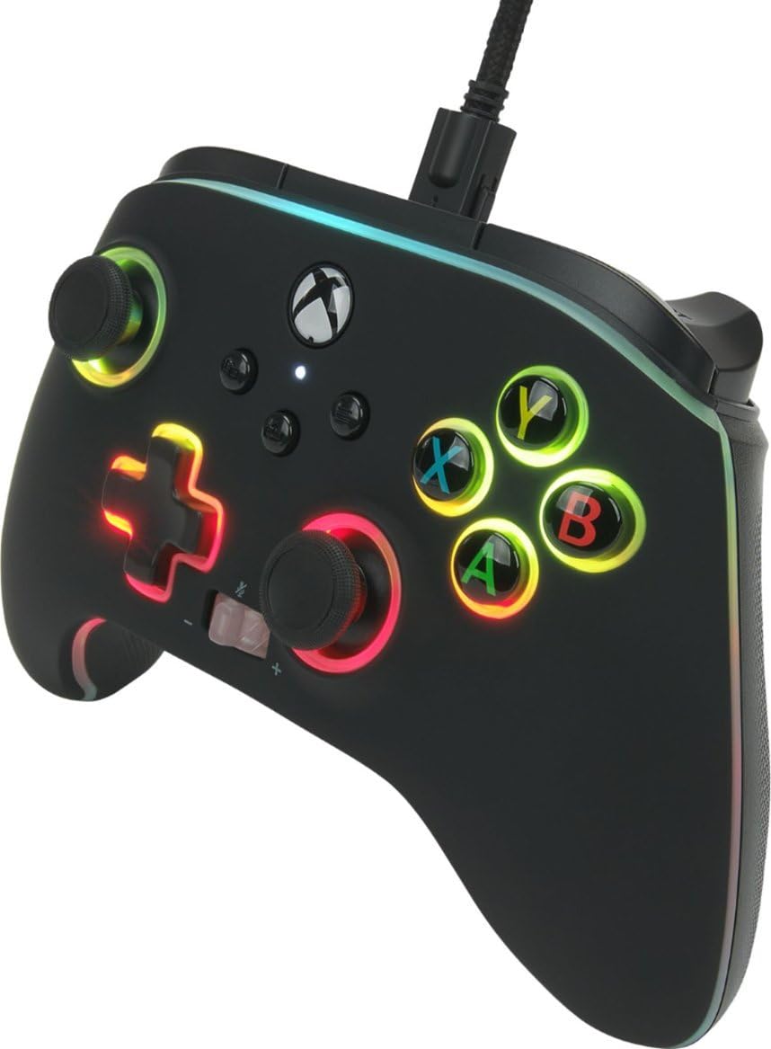 PowerA Wired Xbox Controller for Series X|S & One - Officially Licensed (Renewed) - Perfect for Gaming & Streaming