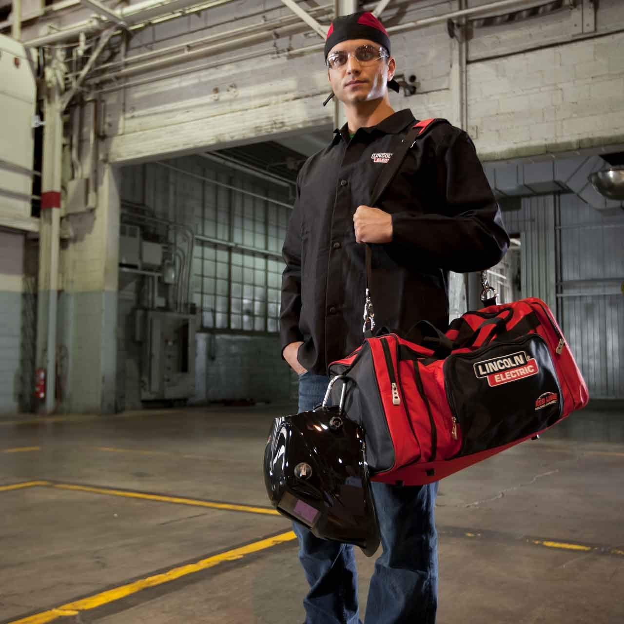 Lincoln Electric Industrial Tool Bag - Heavy Duty Storage for Electricians & Contractors - Perfect for Work Tools, Equipment & Accessories On the Job Site