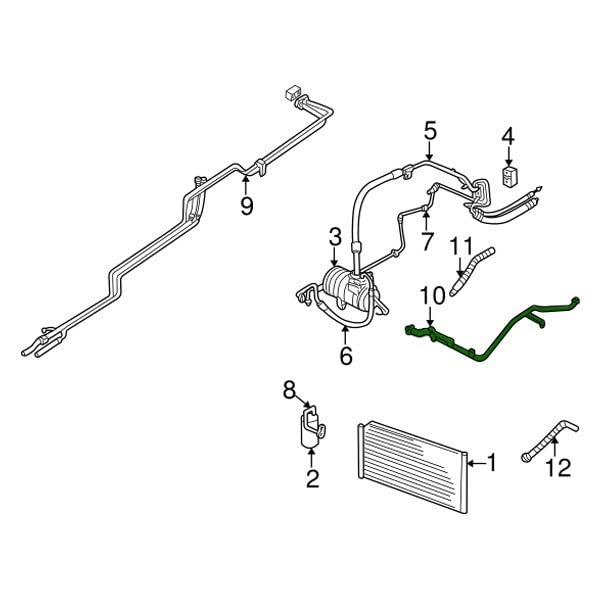 Mopar 05005349AC Heater Return Hose - Replacement Part for Dodge, Jeep, Chrysler Vehicles - Perfect for Engine Cooling System Maintenance & Repair