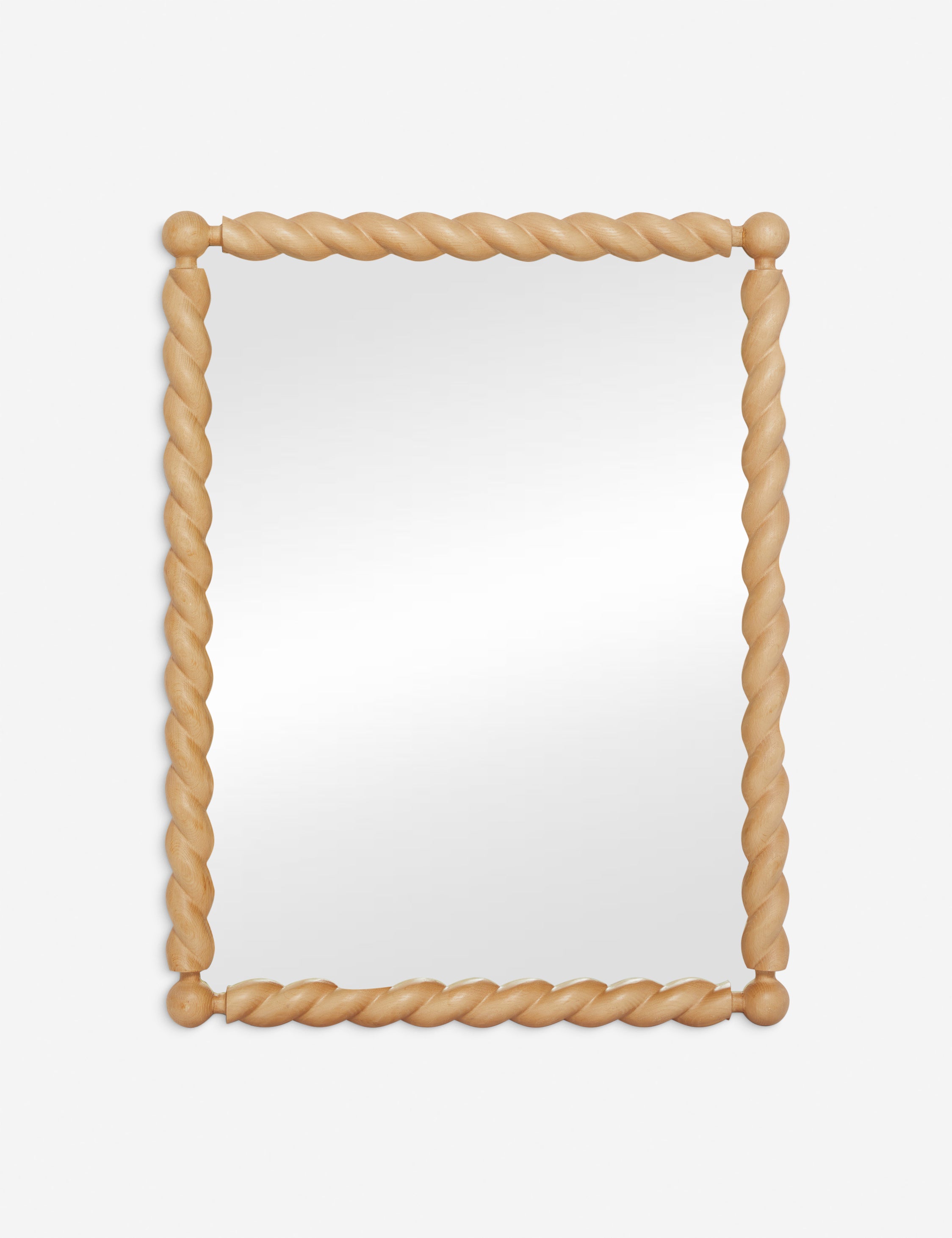Sarah Sherman Samuel Braided Mirror - Handwoven Rattan Wall Decor for Boho, Farmhouse & Coastal Style Homes - Perfect for Living Room, Bedroom or Entryway