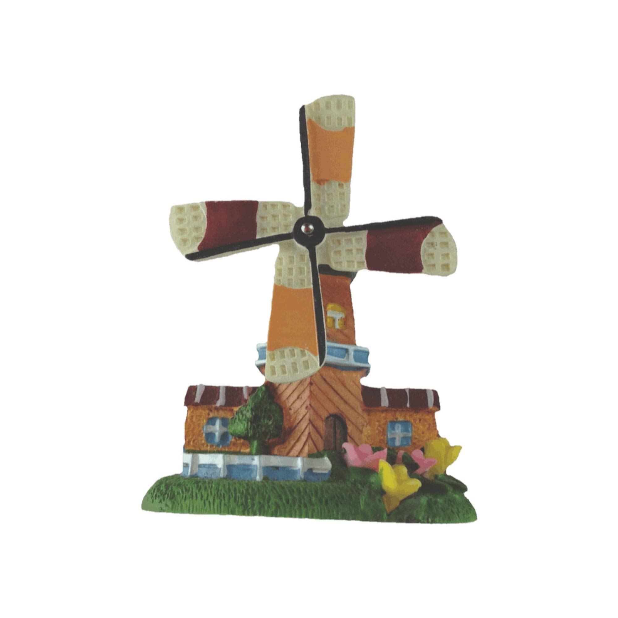 Holland Souvenir Tulip Windmill Kitchen Magnet - Dutch Themed Fridge Decor for Home, Office & Travel Gifts