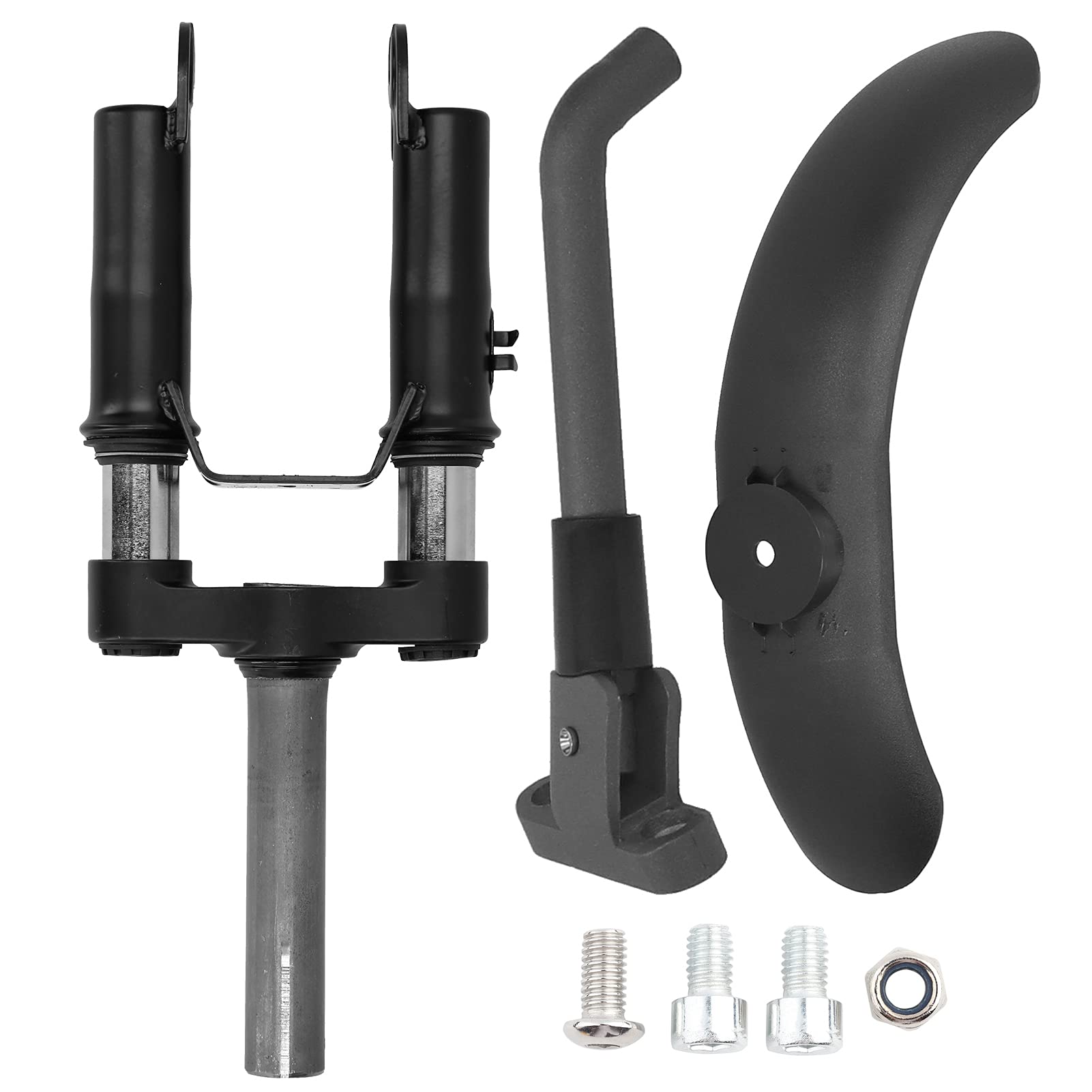 Shanrya Aluminum Alloy Electric Scooter Mud Guard & Handle - Compatible with M365/Pro Scooters - Durable Front Fork Suspension Accessory for Outdoor Riding & Commuting