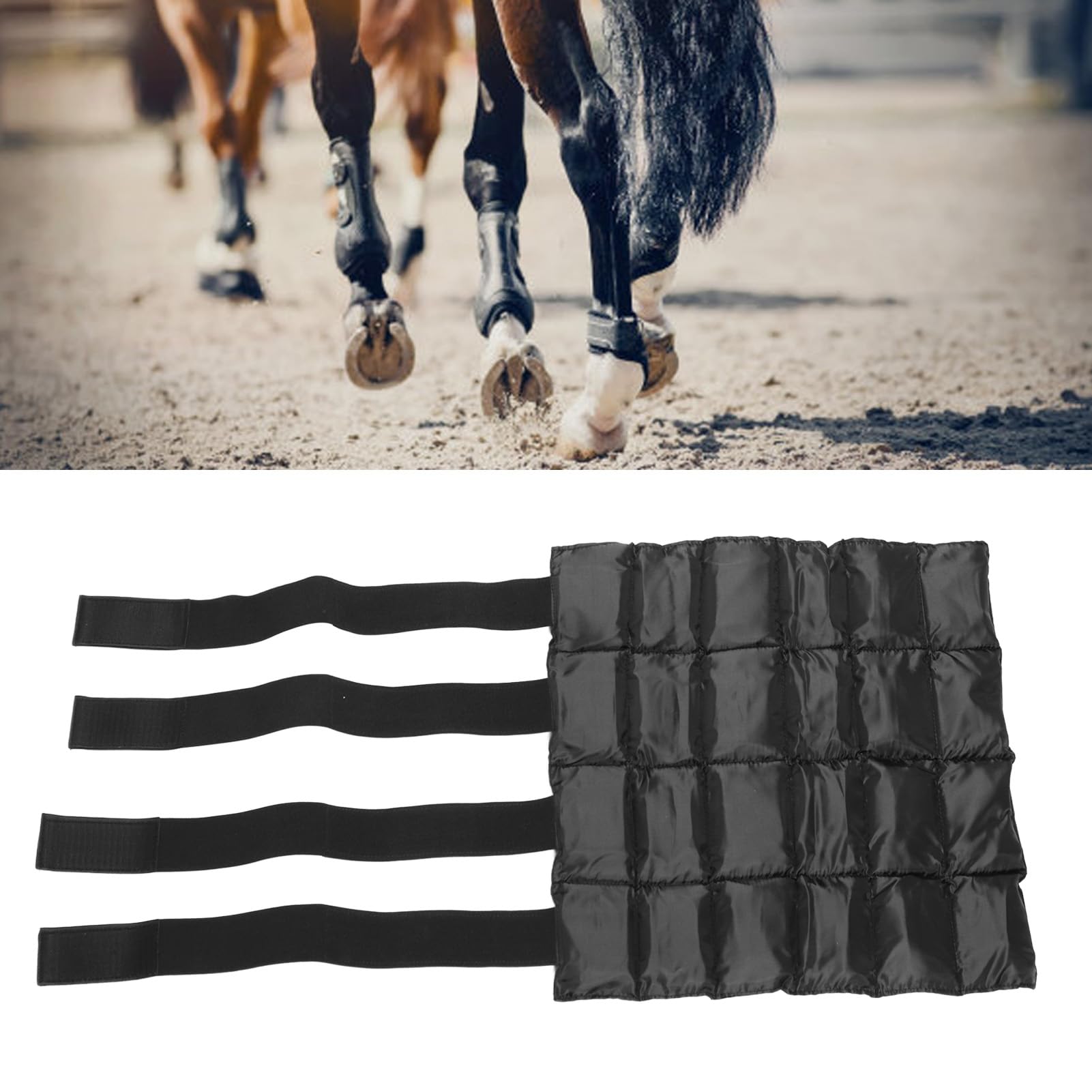 **Ice Boot for Horses - Cooling & Comfortable Therapy Wrap for Knee, Hock, Ankle & Hooves Injury - Hot & Cold Therapy Leg Wraps with Full Coverage - Perfect for Post-Workout Recovery & Injury Relief**