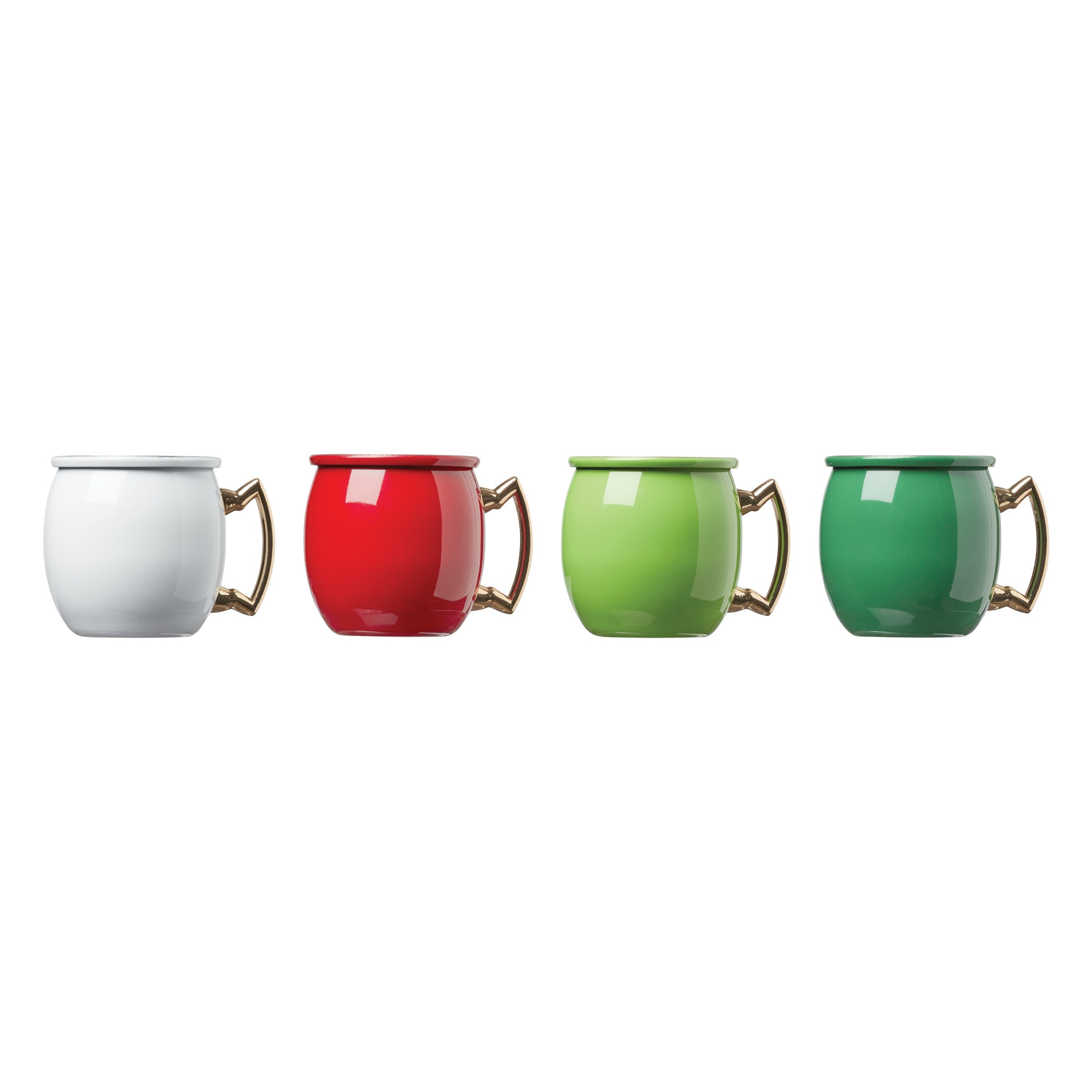 Holiday Mini Moscow Mule Copper Mug Shot Glasses - Perfect for Christmas Party, Cocktail Bar & Home Decor