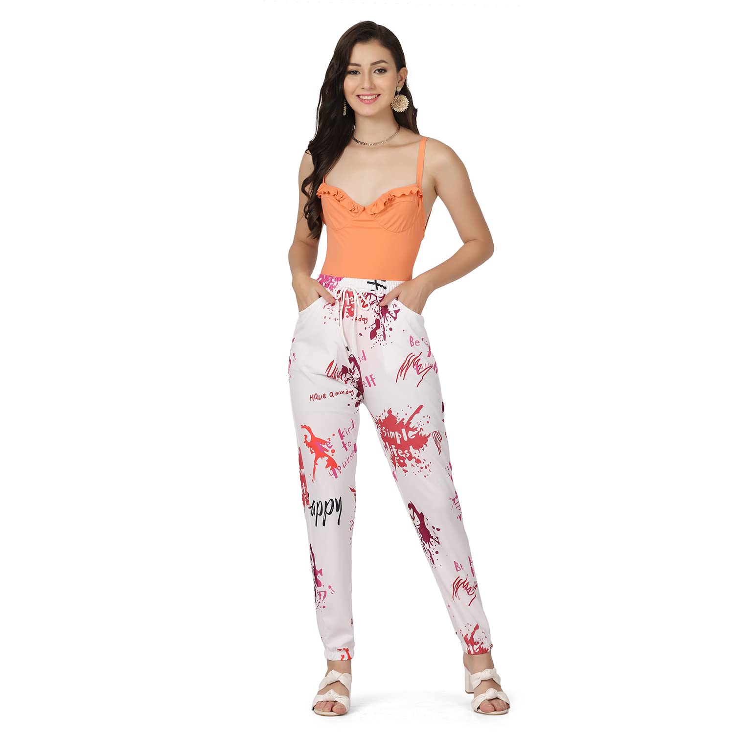 GRECIILOOKS Women's High Waisted Trousers - Korean Style Regular Fit Pants for Women | Office, Casual & Travel Wear | Comfortable Stretch Work Pants for Everyday Outfits