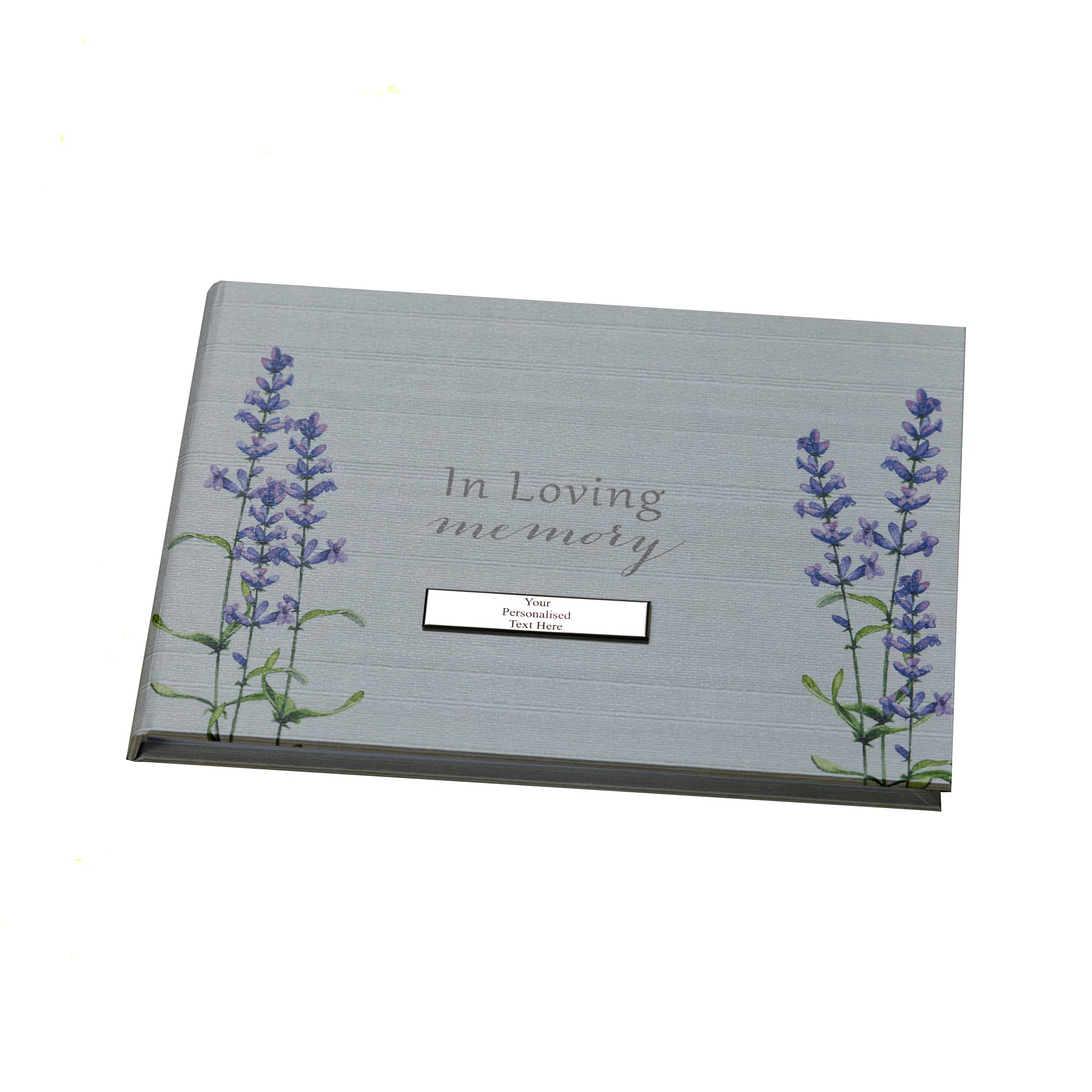 Personalized Memory Funeral Guest Book with Floral Design - UK Gift Store Online - Perfect for Memorial Services, Funerals & Sympathy Gatherings