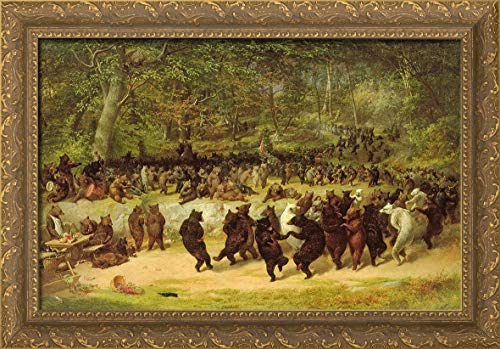 Canvas Art in a Gold Ornate Wood Frame
