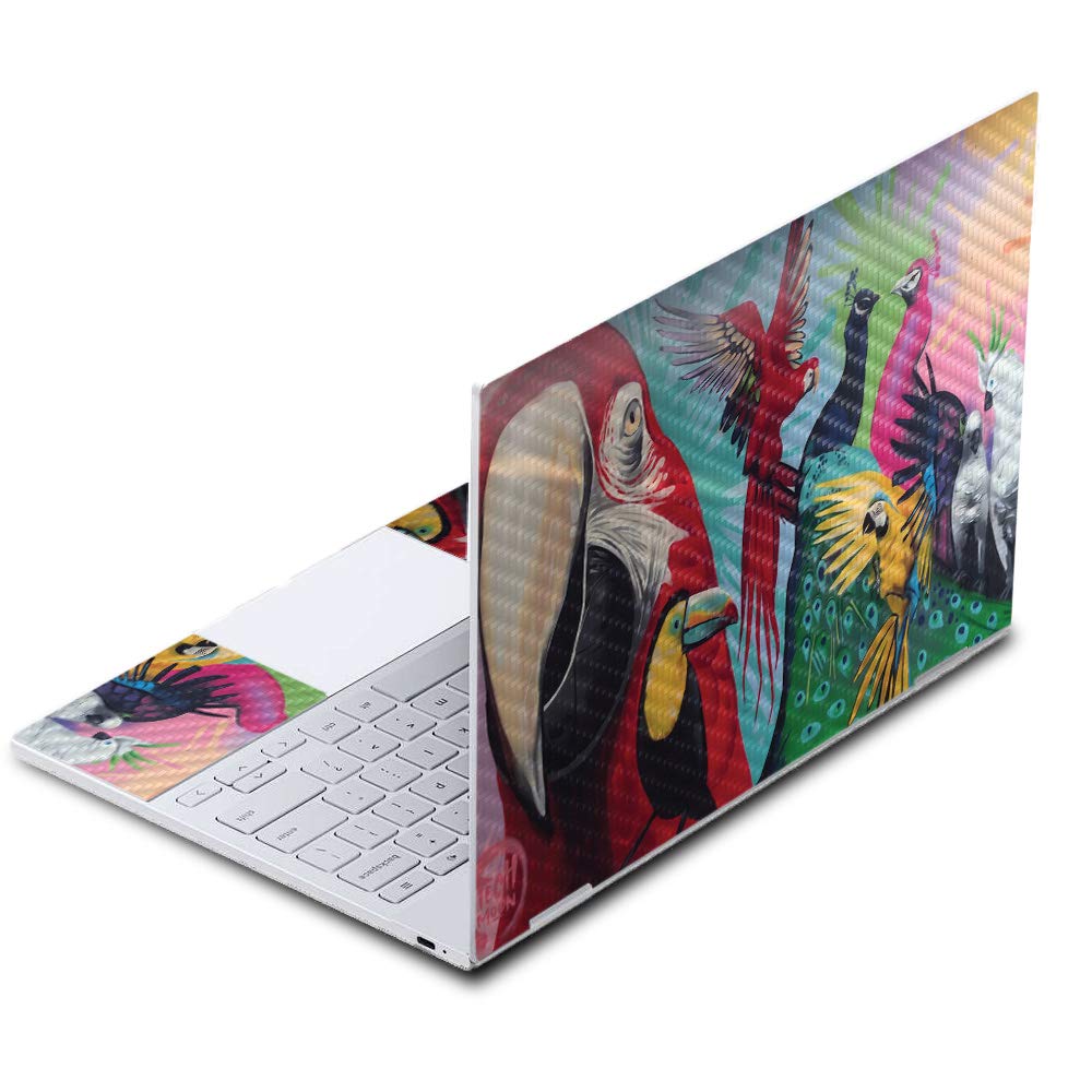Premium Carbon Fiber Skin for Google Pixelbook - Parrot Paradise Design | Protective & Durable Textured Cover | Easy to Apply & Remove | Made in USA | Perfect for Work, Travel & Style Protection