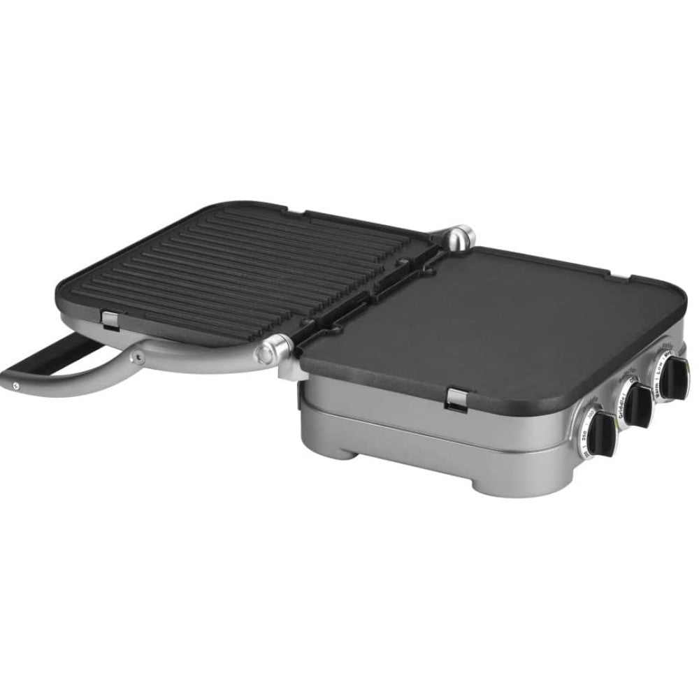 Cuisinart 5-in-1 Griddler Grill & Panini Press - Refurbished with Warranty | Indoor Grilling, Panini Making & More | Perfect for Home Cooking & Entertaining
