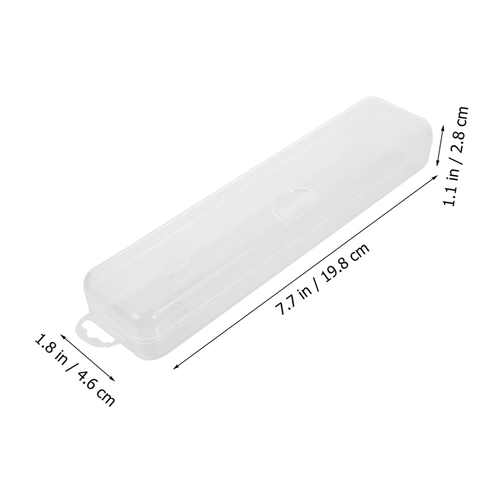 Healifty Clear Travel Toothbrush Case for Electric & Manual Toothbrushes - Portable PP Plastic Toothbrush Holder for Travel, Camping, and Daily Use