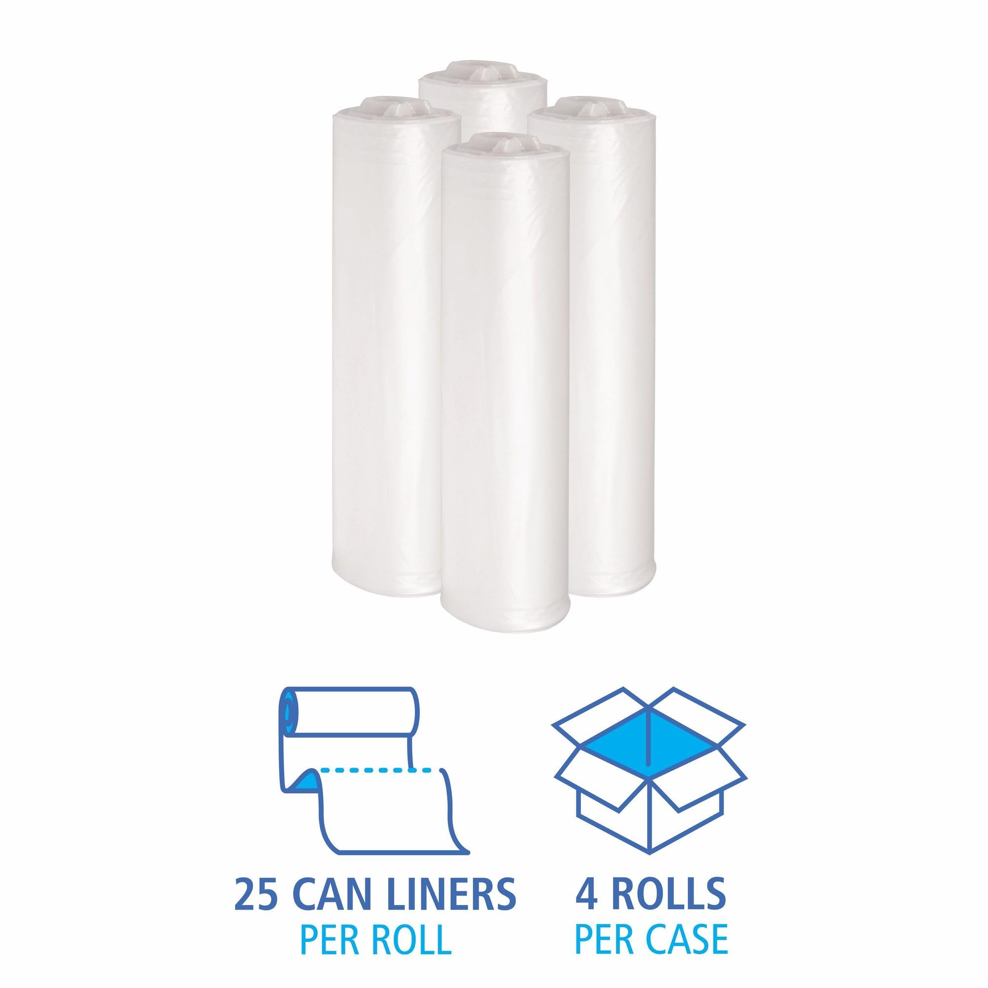 Eco-Friendly 33 Gallon Recycled LDPE Trash Bags - 1.4 Mil Thick, 33