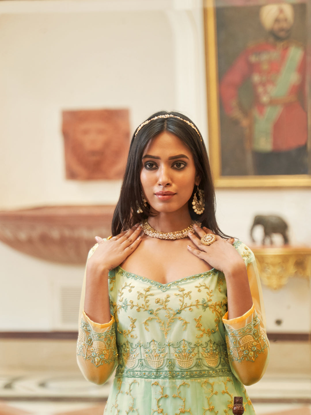 Elegant Aqua Blue Traditional Heavy Semi Stitched Net Anarkali Suit with Exquisite Embroidery - Perfect for Weddings, Parties & Festive Occasions