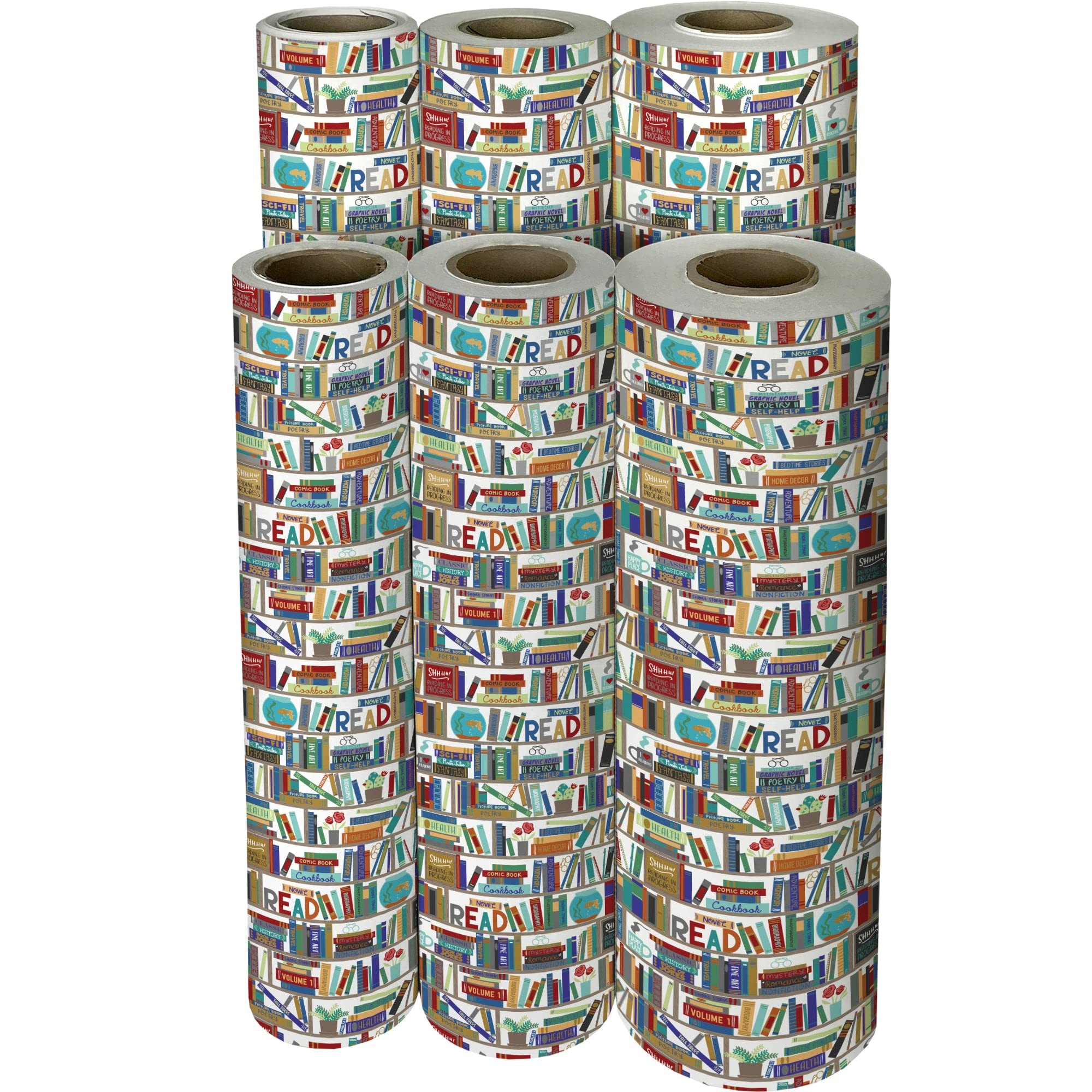 Jillson Roberts Bulk Gift Wrap - 833 Feet x 30 Inches, Everyday Gift Wrapping Paper for Books & Presents | Perfect for Holidays, Birthdays & Corporate Gifting