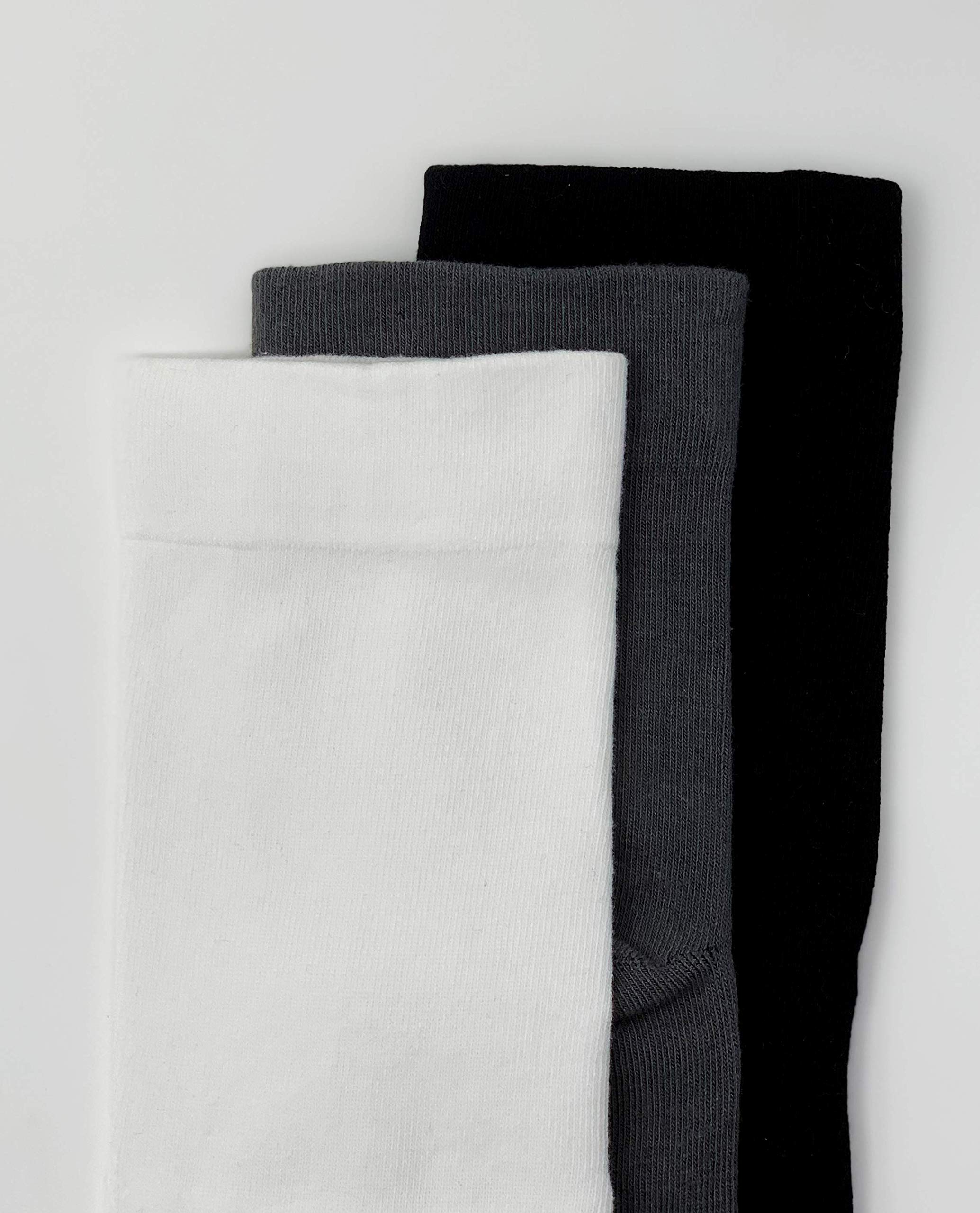 Sheebo 6 Pairs Premium Cotton Crew Socks - Unisex for Work & Sports