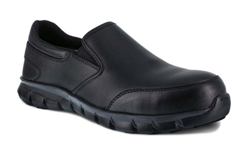 Reebok Work Sublite Composite Toe Slip-On Safety Shoes for Men & Women - CSA Approved IB4036 - Lightweight Work Boots for Construction, Warehouse & Industrial Use