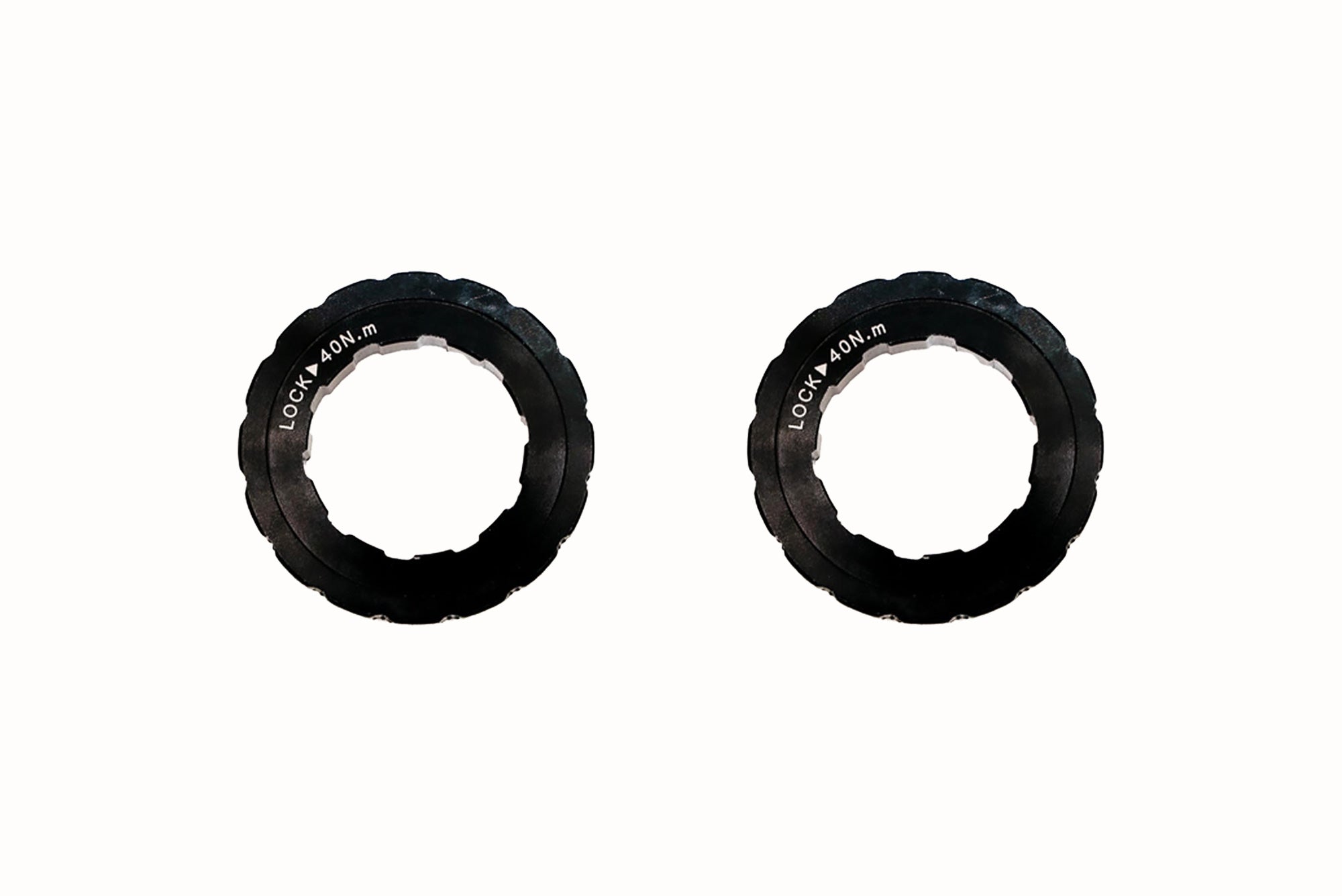 Aluminum Lockrings Pair - Silver Bike Wheel Locknuts for Road & Mountain Bikes - Secure Your Wheels for Cycling & Commuting