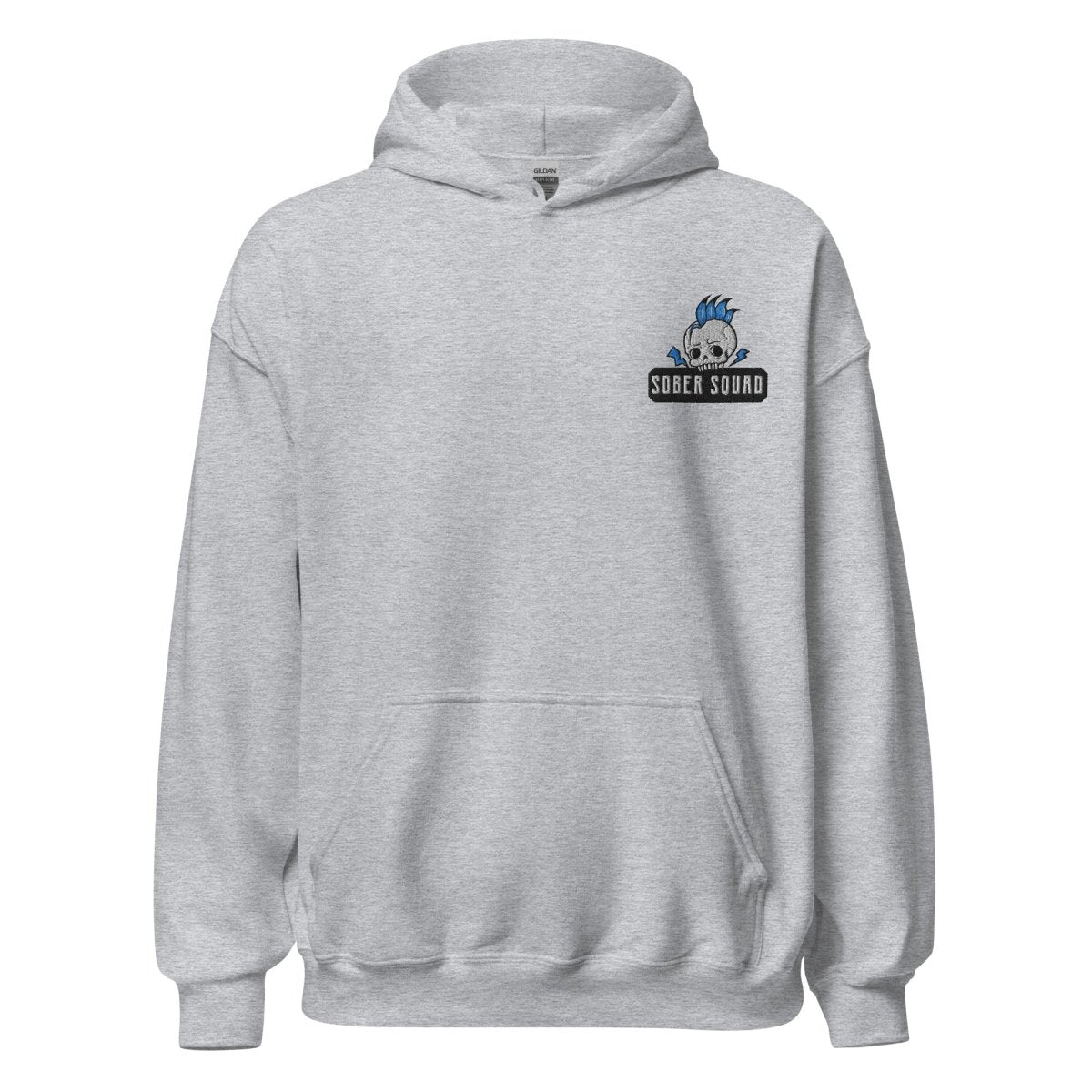 Sober Squad Embroidered Unisex Hoodie - Comfortable Pullover Sweatshirt for Men & Women | Perfect for Recovery Support, Casual Wear & Outdoor Activities