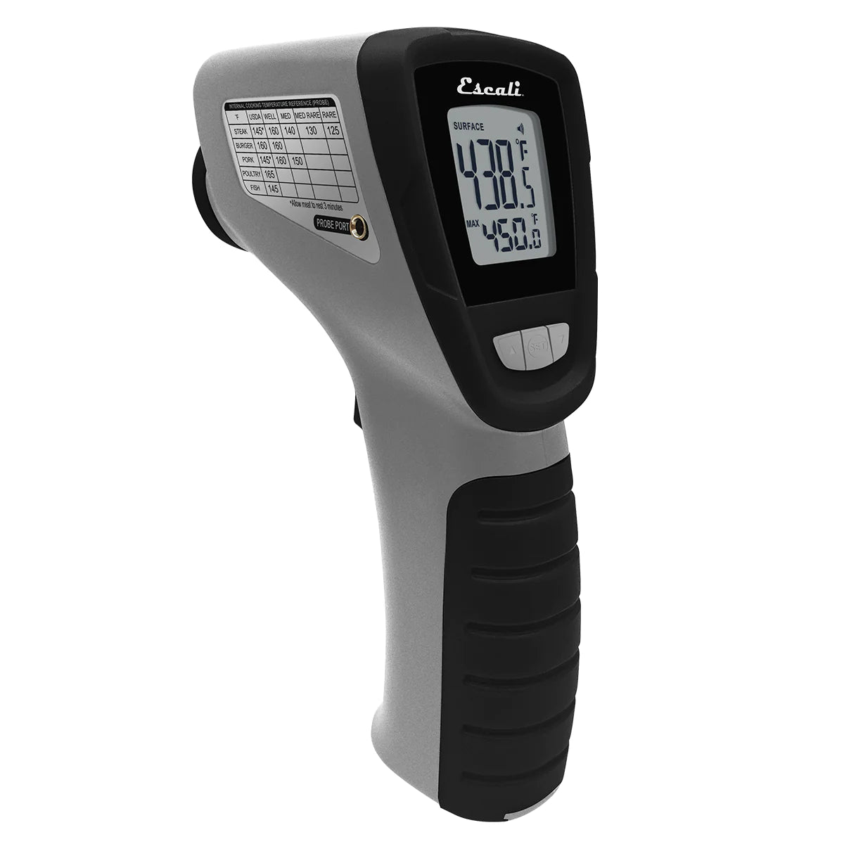 Escali Infrared & Probe Digital Thermometer - Fast & Accurate Cooking, Grilling, Baking - Perfect for Kitchen, BBQ, and Food Safety