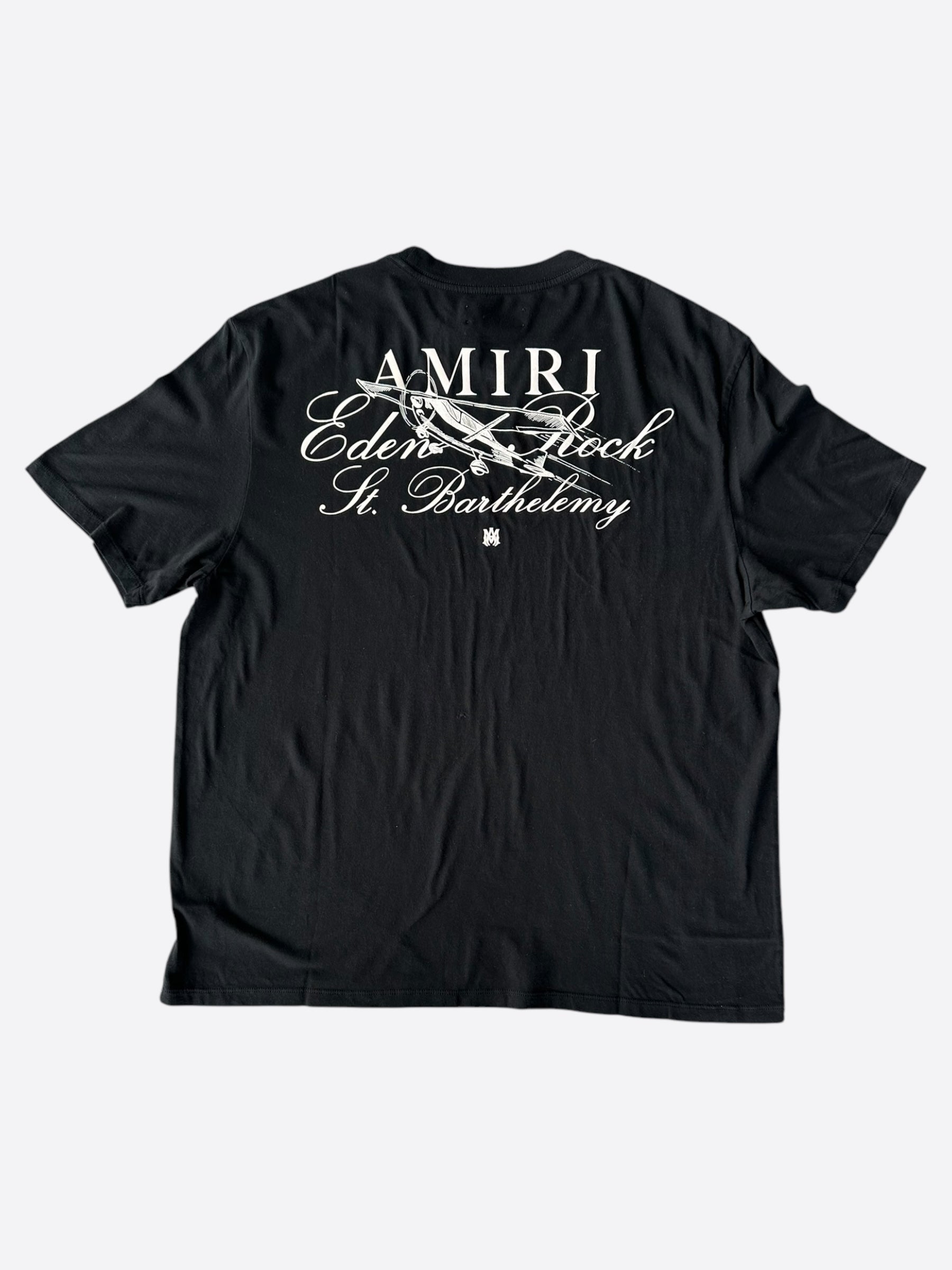 Amiri Black & White Eden Rock Graphic T-Shirt for Men - Stylish Casual Tee for Streetwear & Everyday Outfits