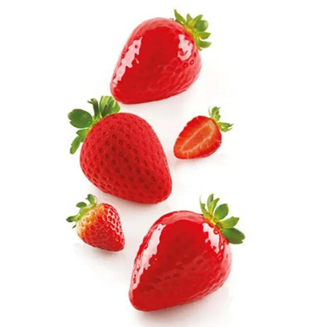 Premium 120-Cavity Silicone Strawberry Mold Set - 5 Different Shapes for Baking, Chocolate, Candy & Soap Making - Perfect for DIY Crafts, Cupcake Decorations, and Party Treats
