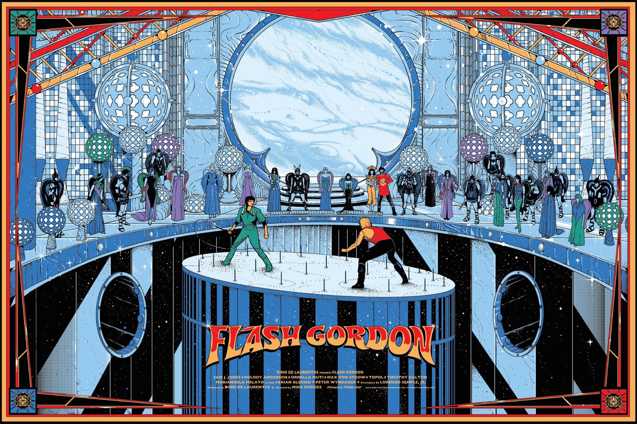 Flash Gordon Movie Poster - Vintage Sci-Fi Film Art Print - Perfect for Home Theater, Man Cave & Movie Memorabilia Collection