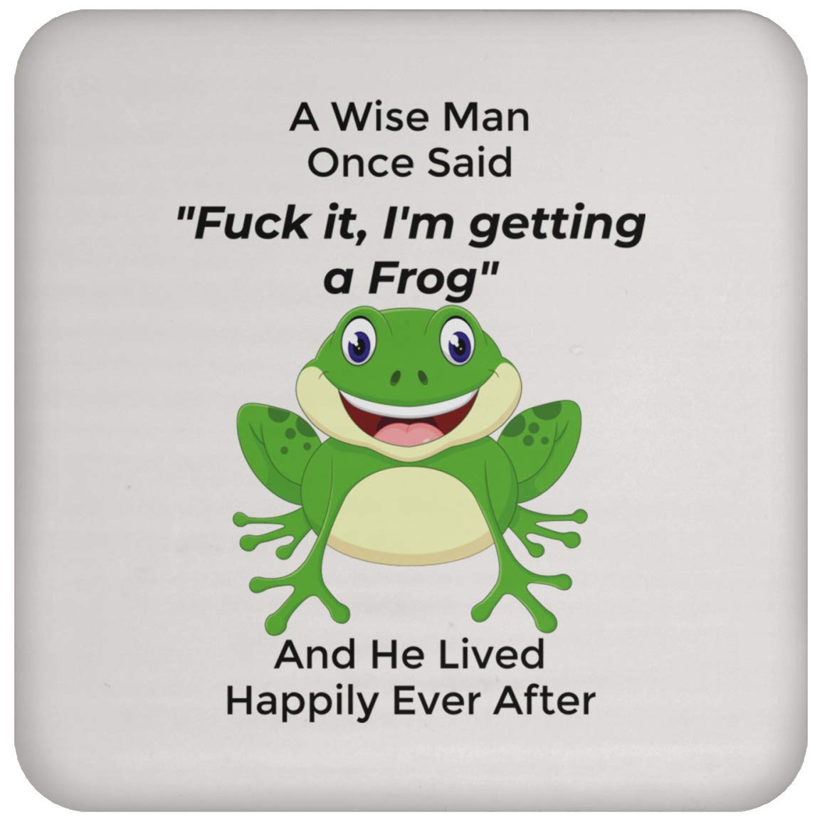 Unique Frog Coaster Set - Funny Gifts for Men, Christmas 2022 Gift Ideas - Perfect for Office Desk, Home Bar & Man Cave Decor
