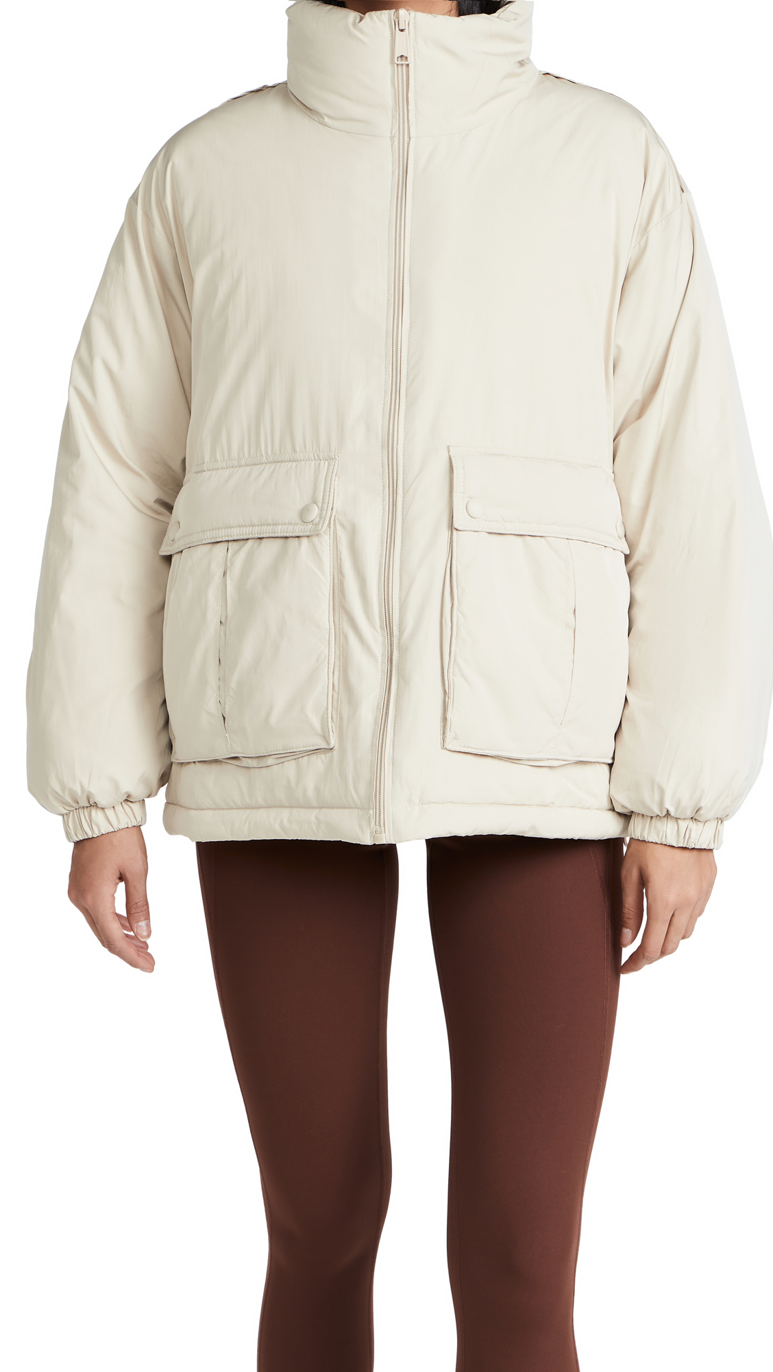 Free People Women's Duvet Bomber Jacket - Lightweight Quilted Puffer Coat for Fall & Winter - Stylish Outerwear for Casual Outings, Travel & Everyday Wear