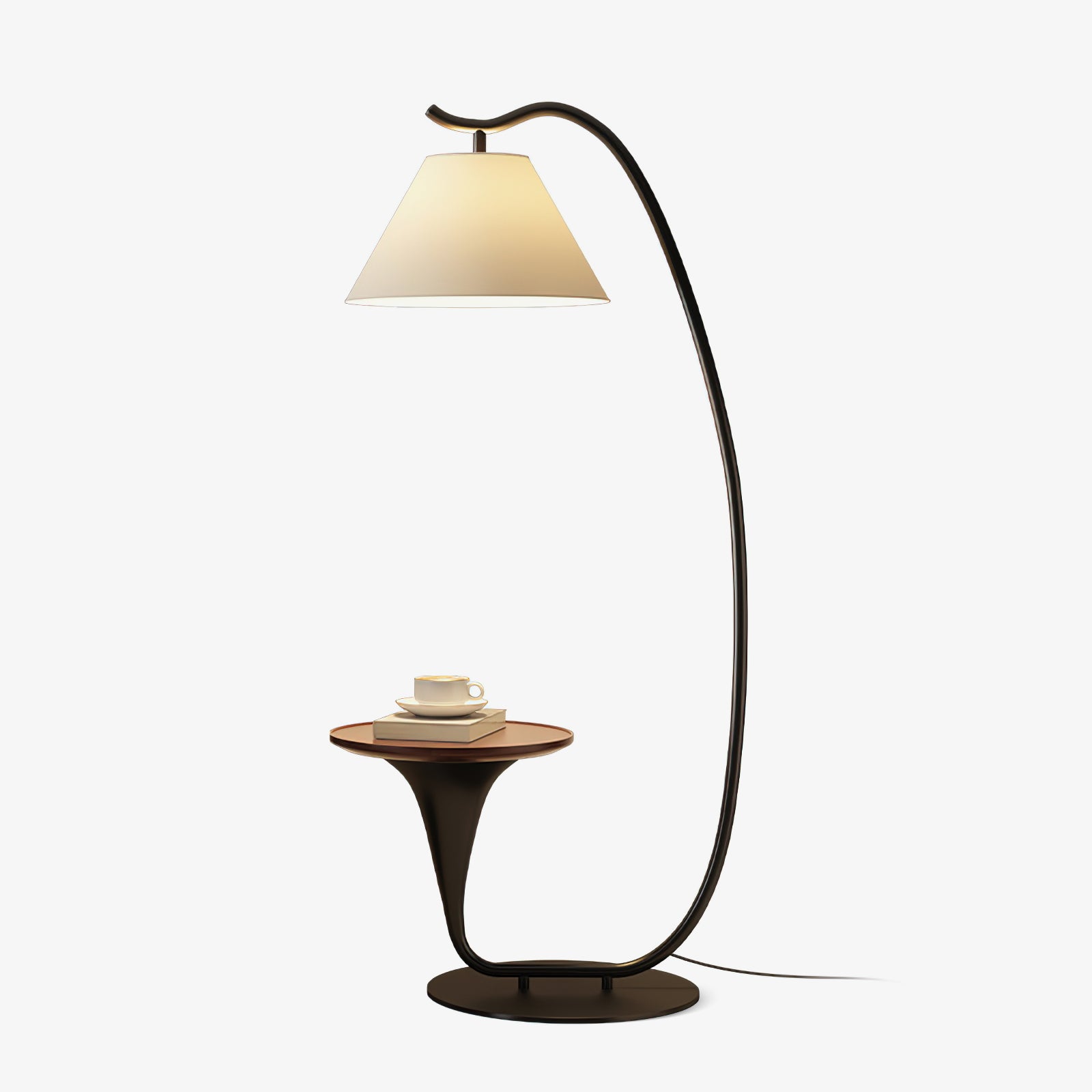 Modern Curvature Floor Lamp - Adjustable LED Standing Light for Living Room, Bedroom & Office - Stylish Home Decor Lighting with Remote Control & Dimmable Brightness - Perfect for Reading, Relaxing & Ambiance