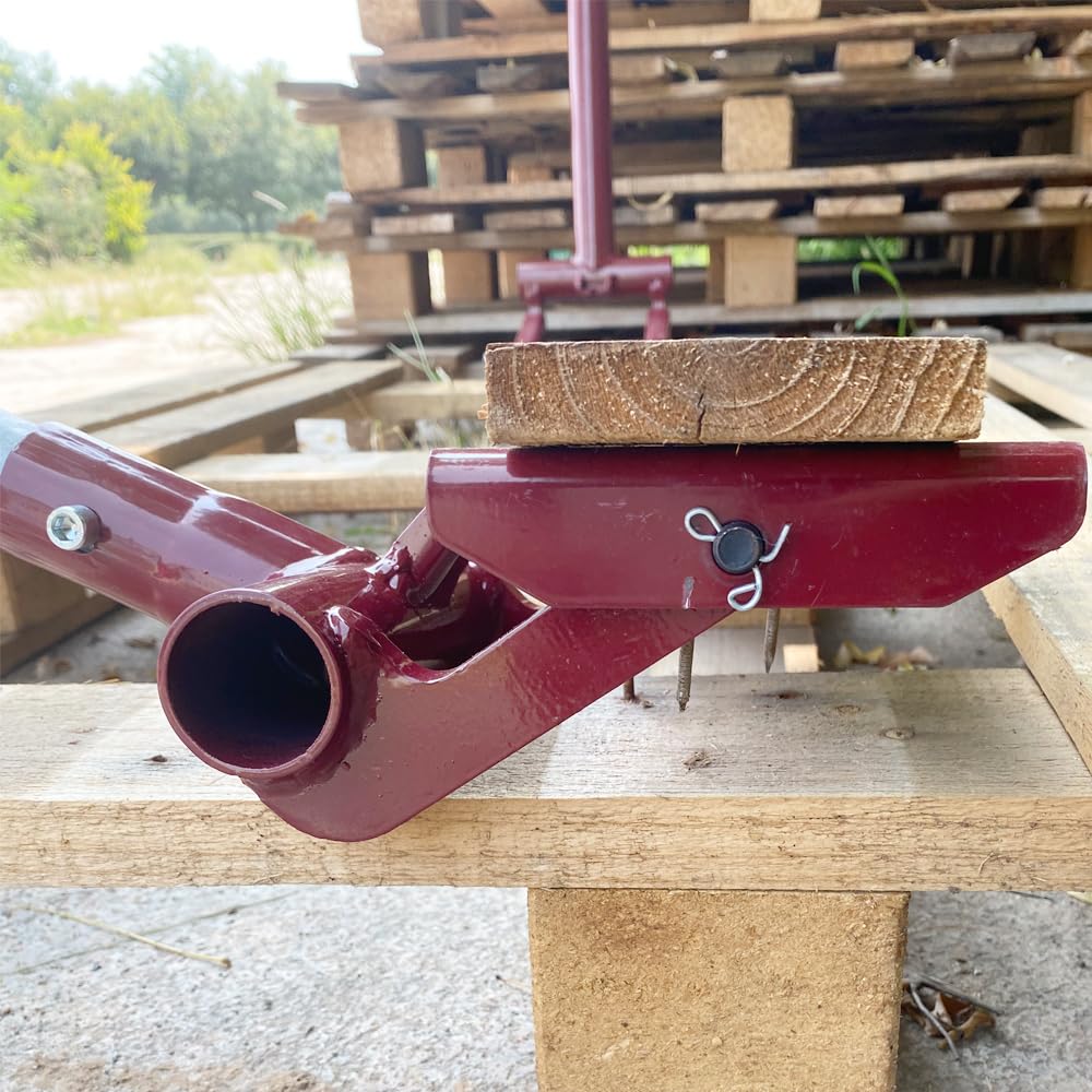 JINHAN Pallet Buster Tool - Heavy Duty Articulating Pivot-Action Head Deck Board Removal Tool - Wood Pallet Breaker Pry Bar Puller for Easy Pallet Disassembly (Without Handle) - Ideal for Warehouse, Shipping & Recycling Operations