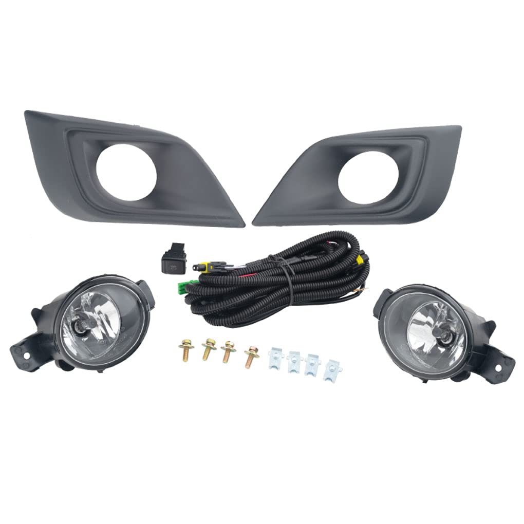 Nissan Murano Fog Lights 2015-2017 - LED Fog Lamp Assembly Kit (Left & Right Side) - Perfect for Night Driving & Off-Road Adventures