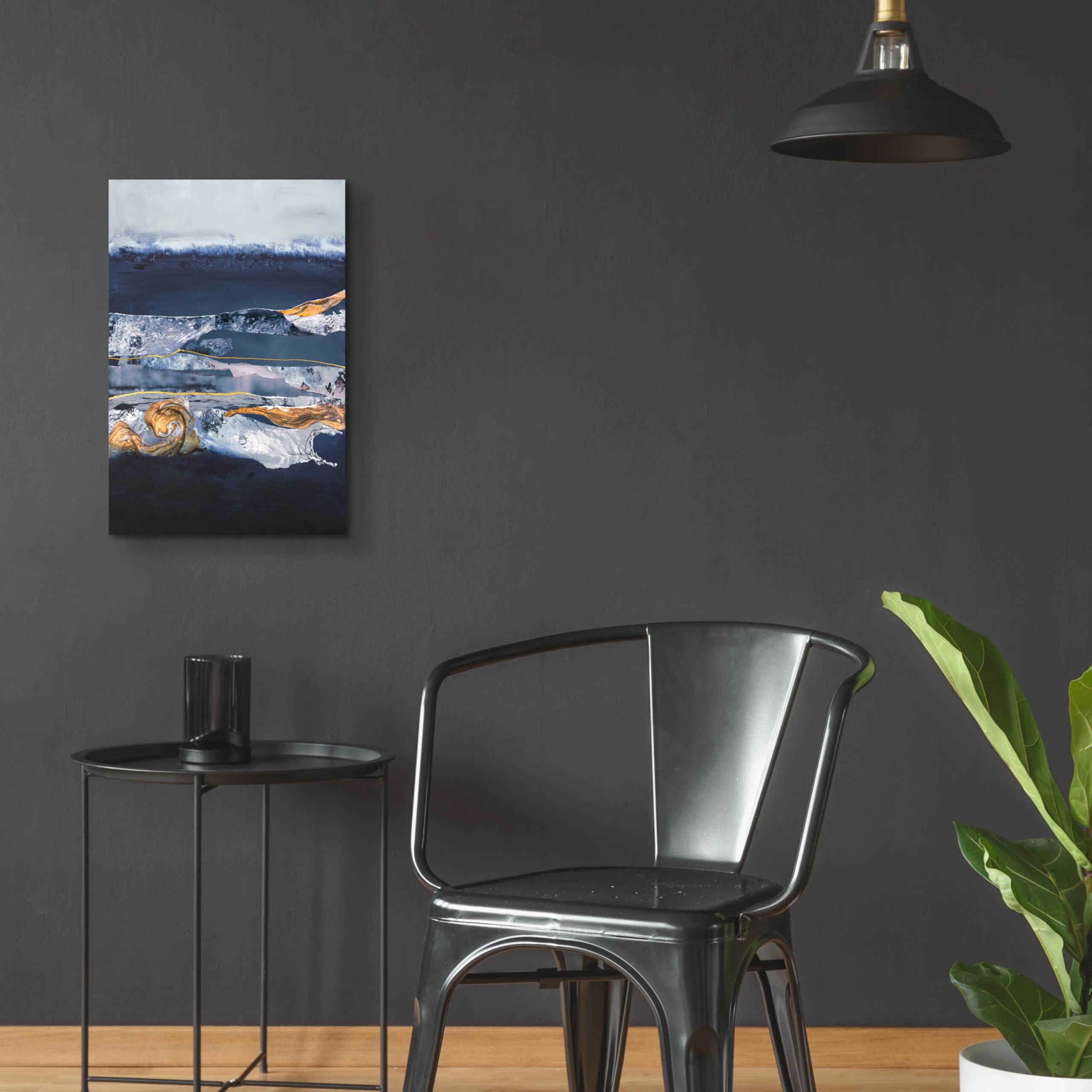 Epic 'Element Water' Acrylic Glass Wall Art by Design Fabrikken - 16x24 Inches Modern Home Decor for Living Room, Bedroom & Office