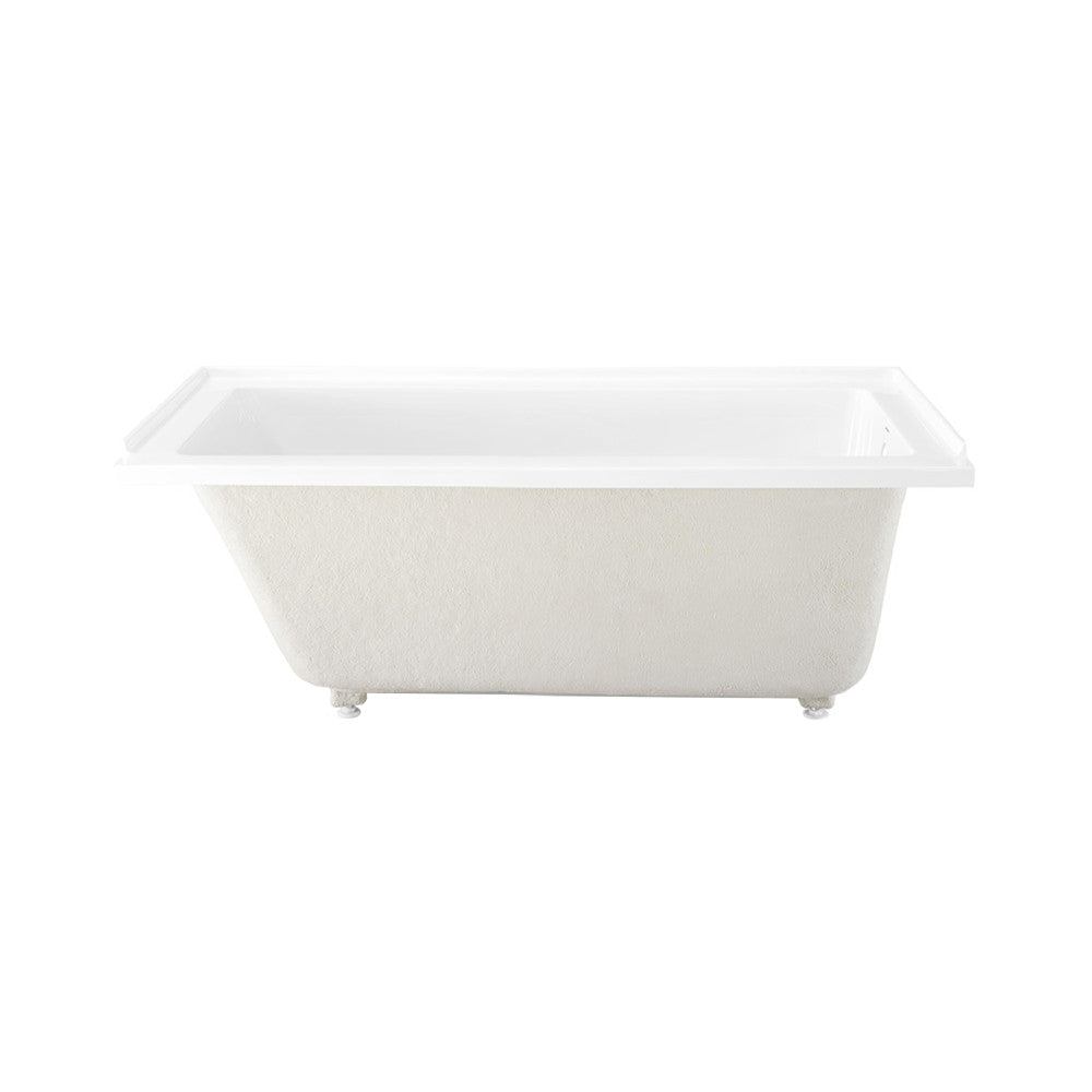 Voltaire 66 x 32 Right Hand Drain Alcove Bathtub - White Acrylic Soaking Tub for Small Bathrooms, Perfect for Apartments & Compact Spaces