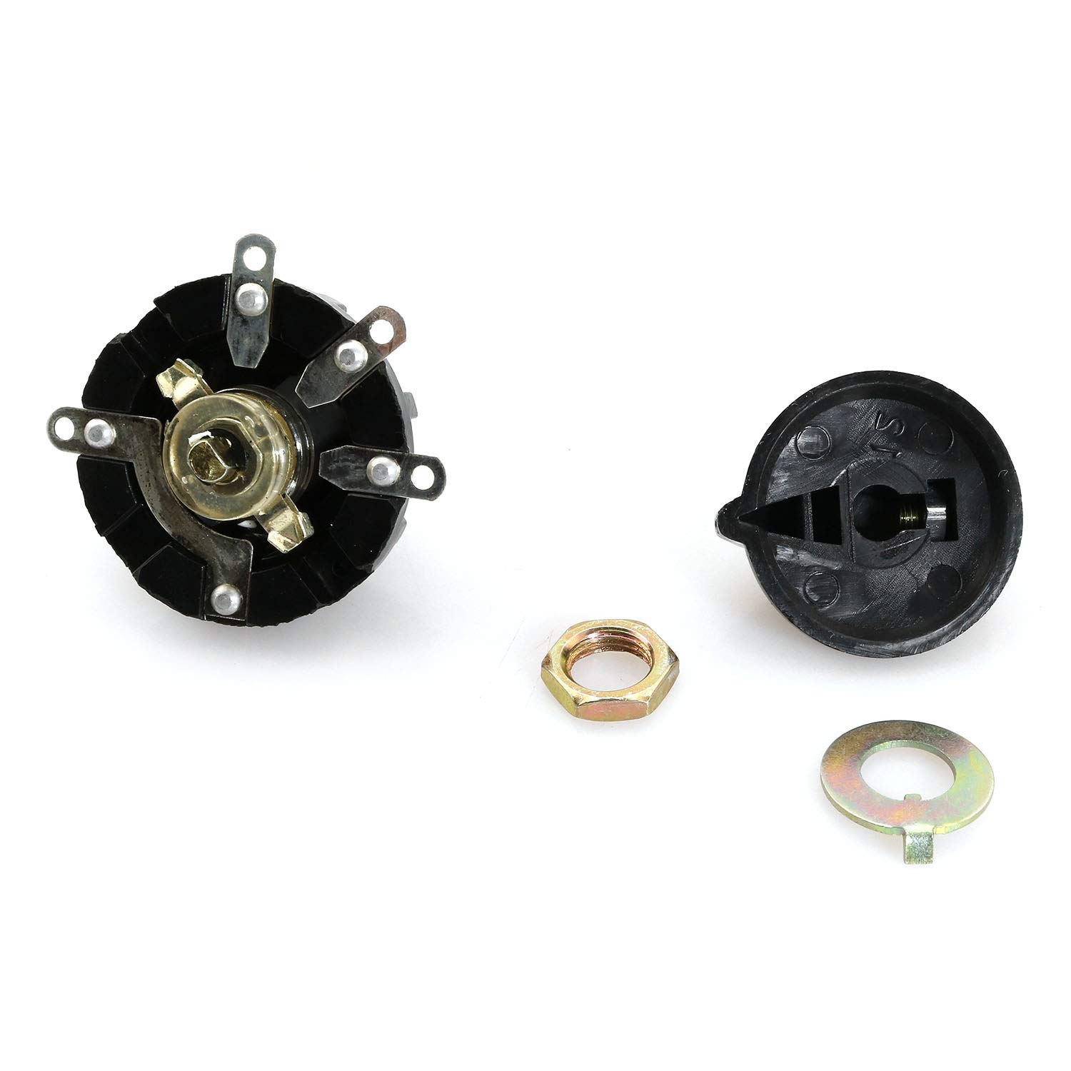 2PCS 120V-250V 4-Position 3-Speed Fan Speed Rotary Switches with Knob - Fan Selector for Ceiling Fans, Table Fans & Exhaust Fans - Perfect for Home, Office & Workshop Use