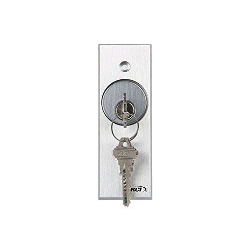 RCI 960N-MA Narrow Maintained Tamper Resistant Key Switch - Heavy Duty Commercial Grade for Access Control Systems, Elevators & Security Cabinets
