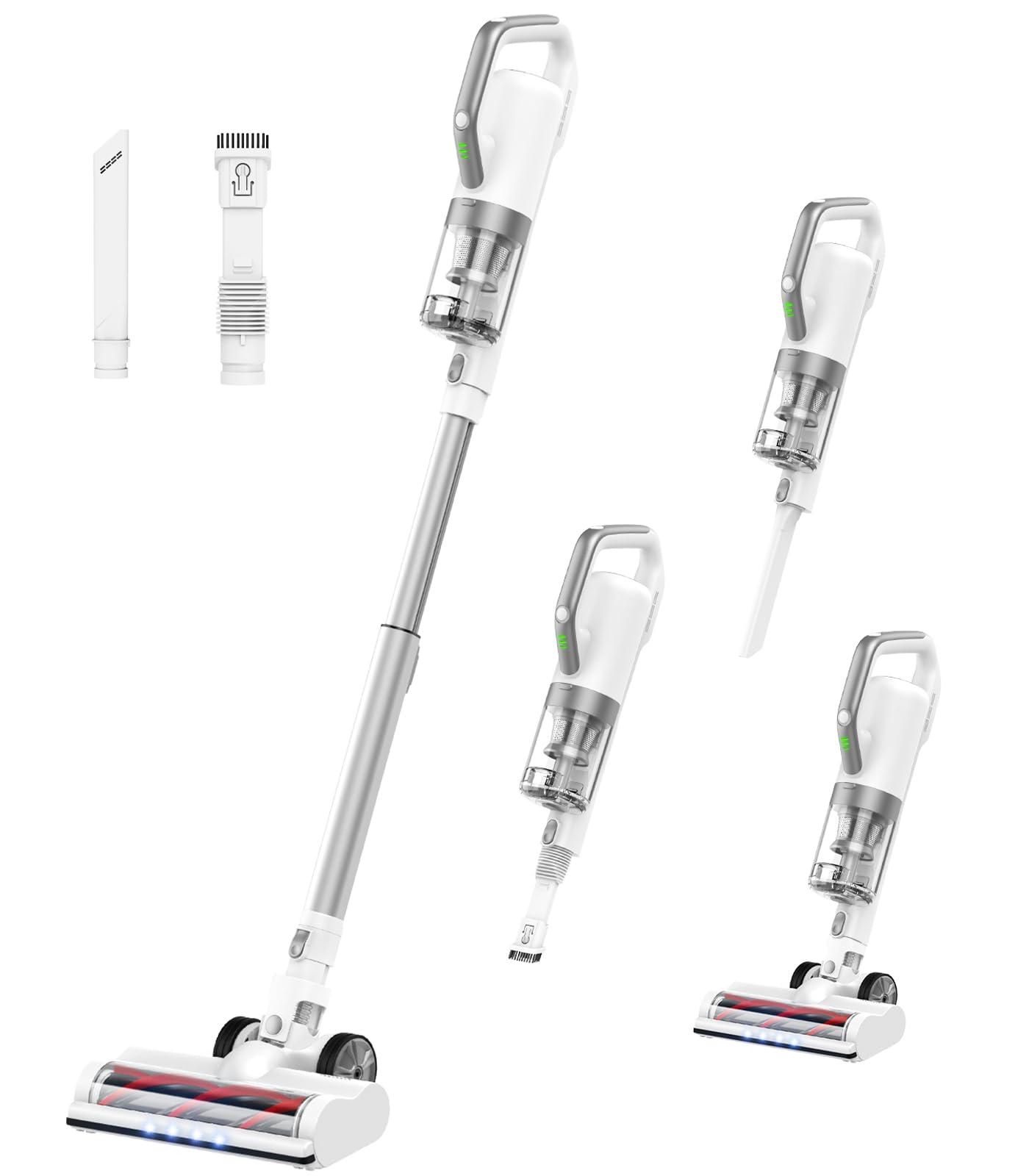 30KPa Strong Suction Cordless Stick Vacuum Cleaner with 350W Brushless Motor - Ultra Lightweight & Quiet for Hard Floors, Carpets, Pet Hair - Perfect for Home Cleaning, Car Detailing & Pet Owners