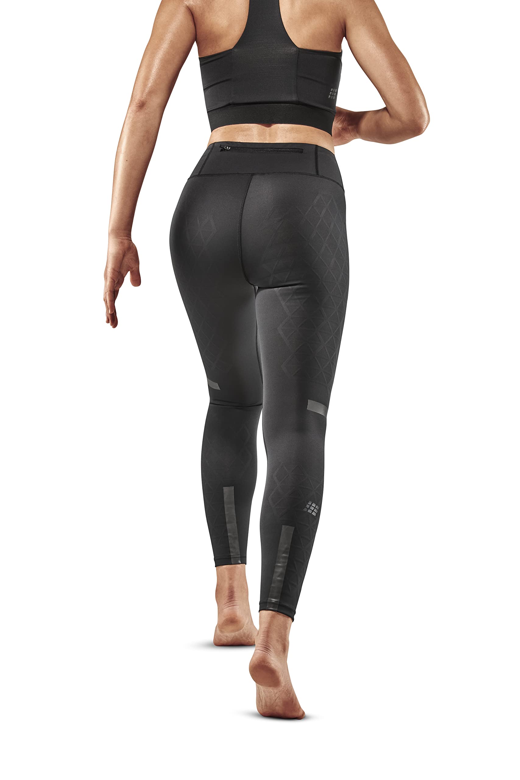CEP Women's The Run Support Compression Tights - High Performance Running Leggings for Women, Breathable Workout Tights with Muscle Support - Ideal for Running, Gym, Yoga & Athletic Training