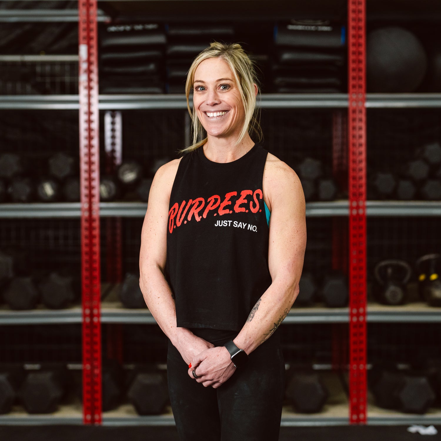 Women's Burpees Crop Tank Top - Breathable Workout Shirt for Yoga, Running & Gym - Perfect for Fitness & Active Lifestyle