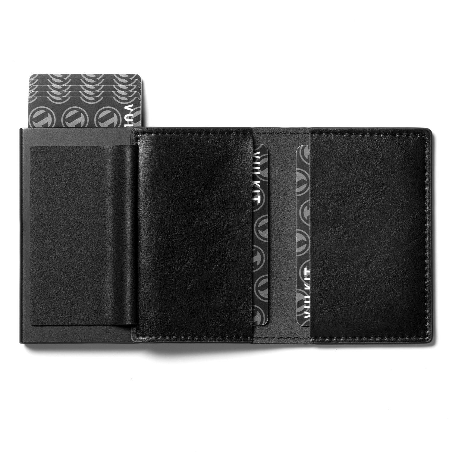 VC305 Side Slider Mechanism with Back Slot Wallet - Slim RFID Blocking Card Holder for Men & Women - Perfect for Travel, Business Cards, and Everyday Use