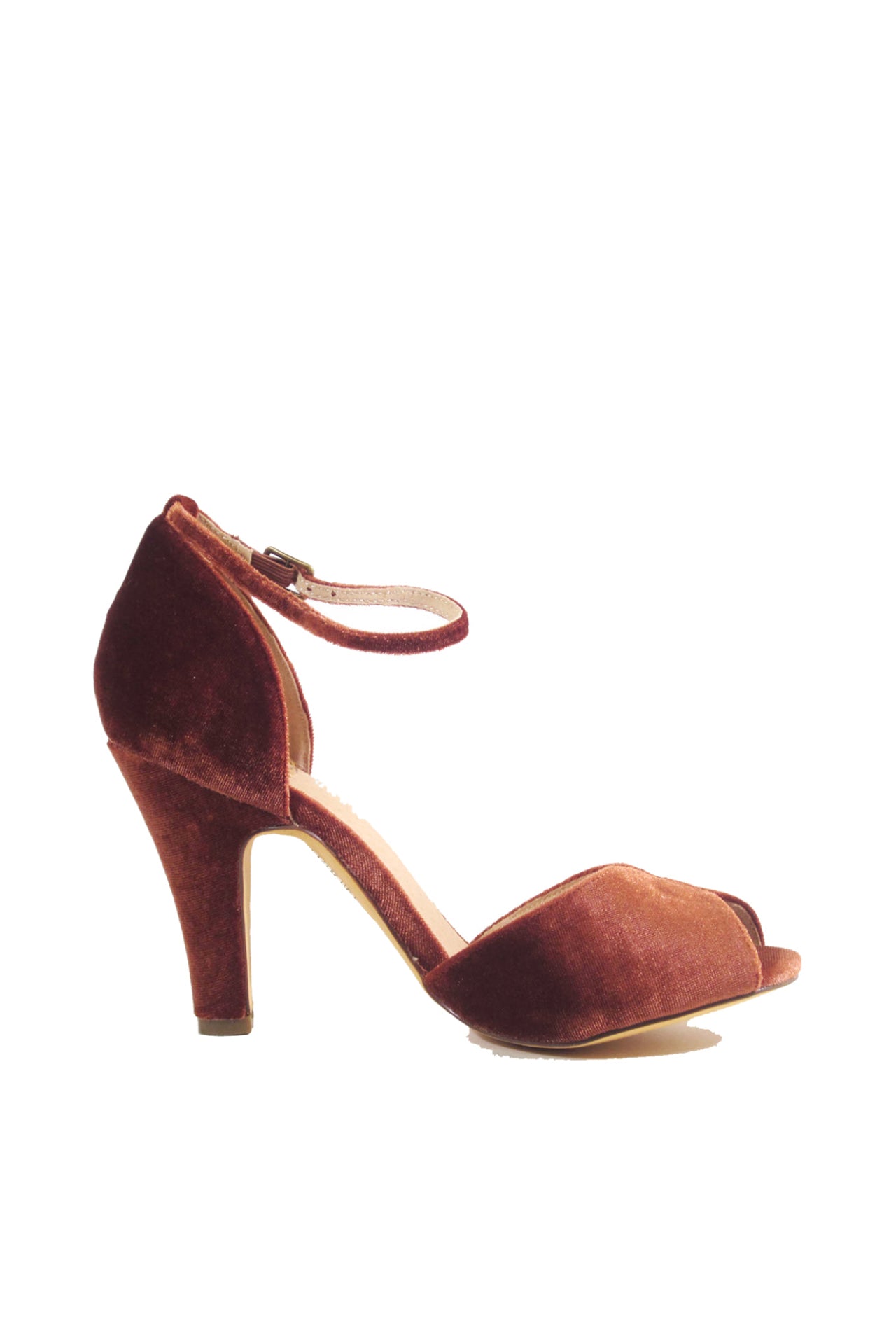 Lola Velvet Heels for Women - Elegant High Heel Pumps with Comfortable Cushioning - Perfect for Parties, Weddings & Evening Events