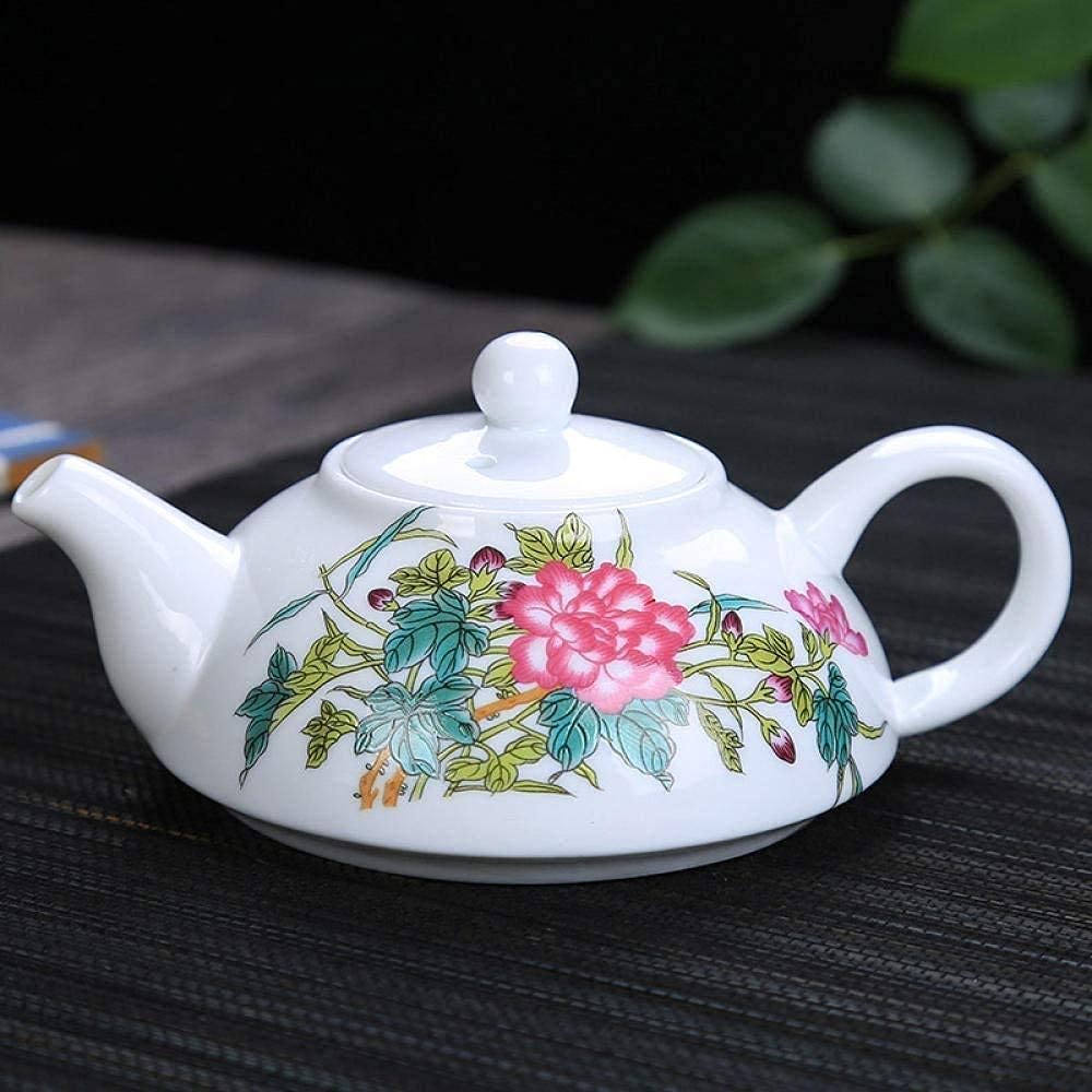 Blue and White Porcelain Teapot Set - Chinese Traditional Landscape Pattern Ceramic Tea Kettle with Flower Design | Perfect for Afternoon Tea, Gifts, and Home Decor